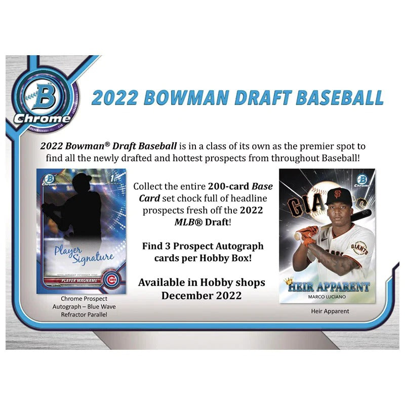 2022 Bowman Draft Baseball Super Jumbo Hobby Box、mySite、waistdrama