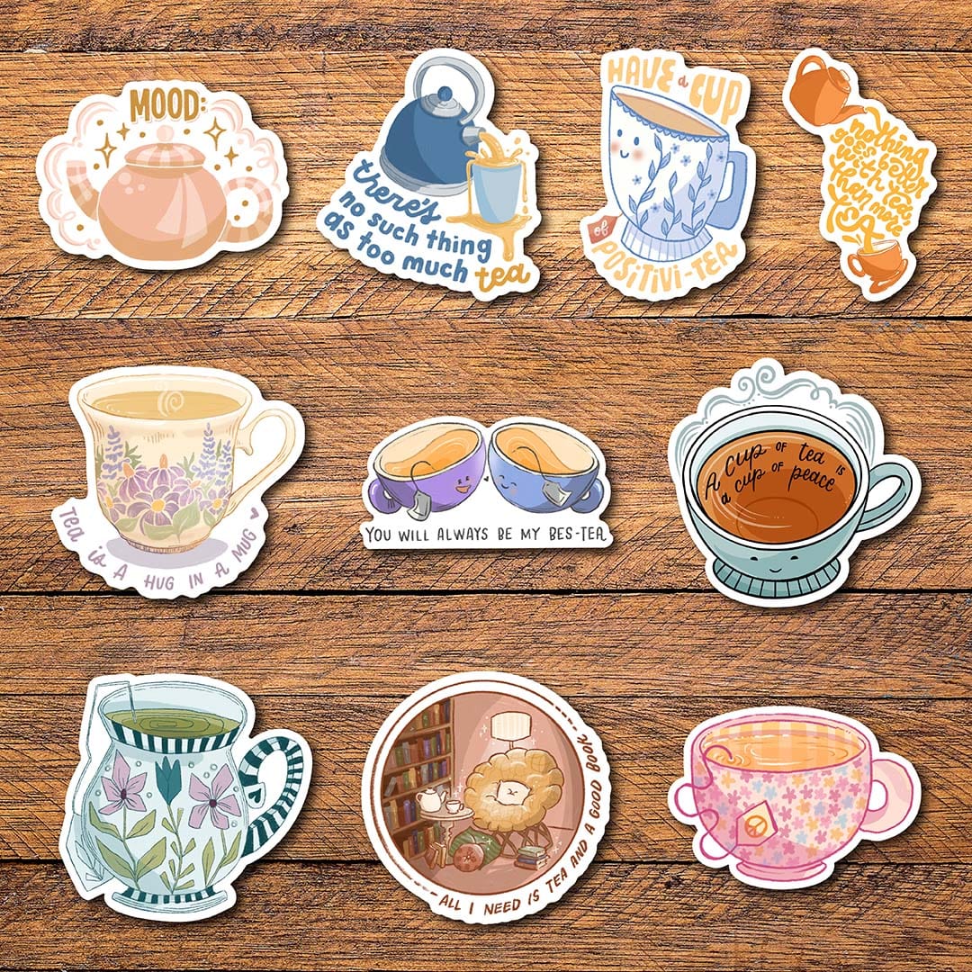  Tea Sticker 10 Pack、mySite、elrpsem3k