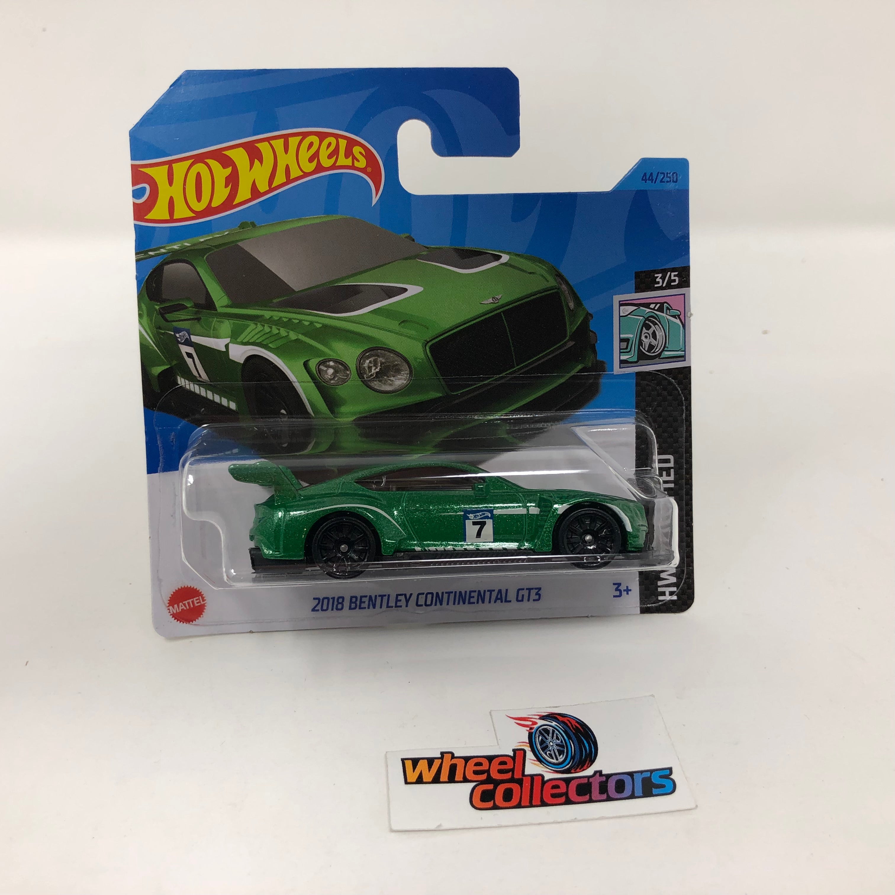 2018 Bentley Continental GT3 #44 * Green * 2023 Hot Wheels Case A Release Short Card、mySite、hgirdovlk