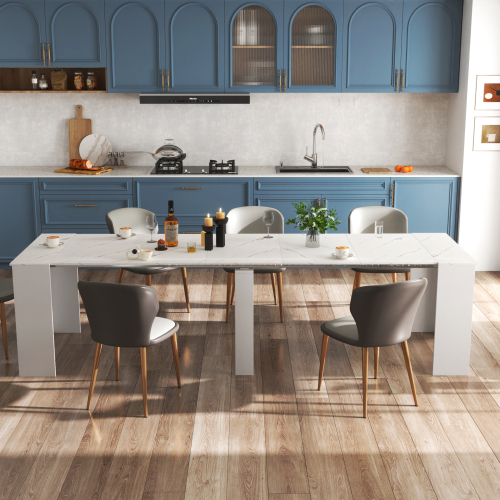 Multifunctional extendable console table、、casual