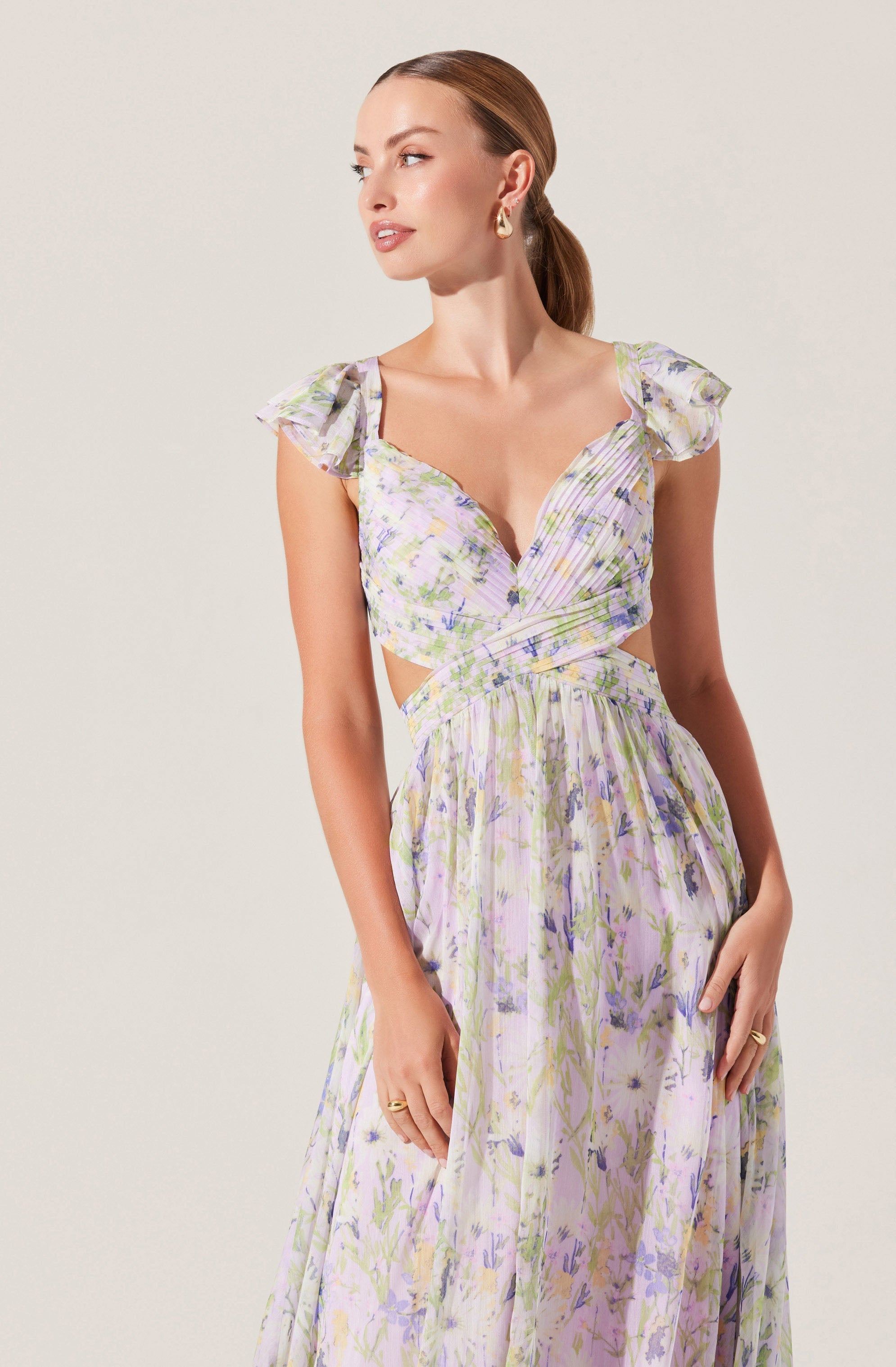 Primrose Floral Strappy Back Maxi Dress、mySite、solidvoid