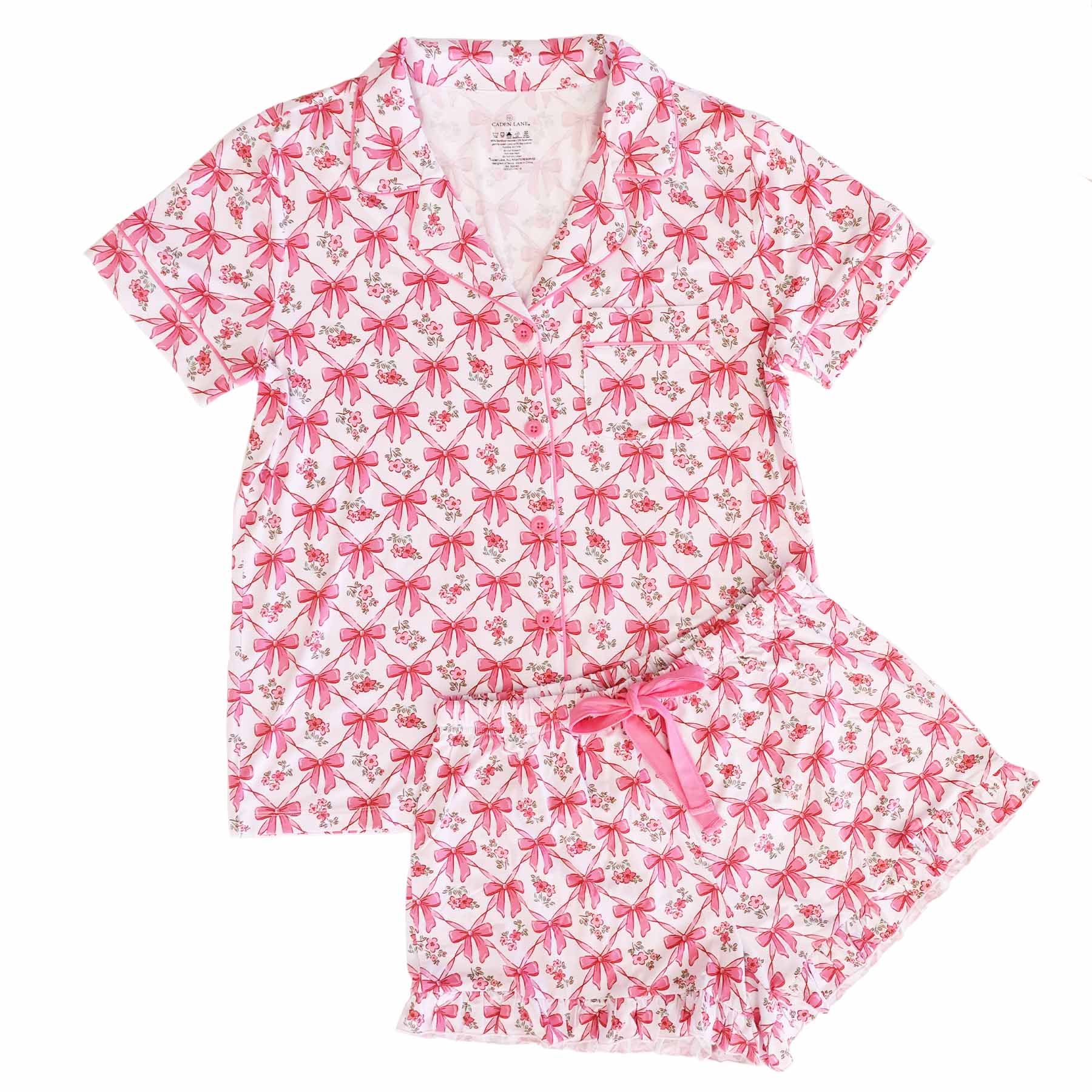  Women's Two Piece Short Lounge Set | Bow Besties、mySite、layawaytickets