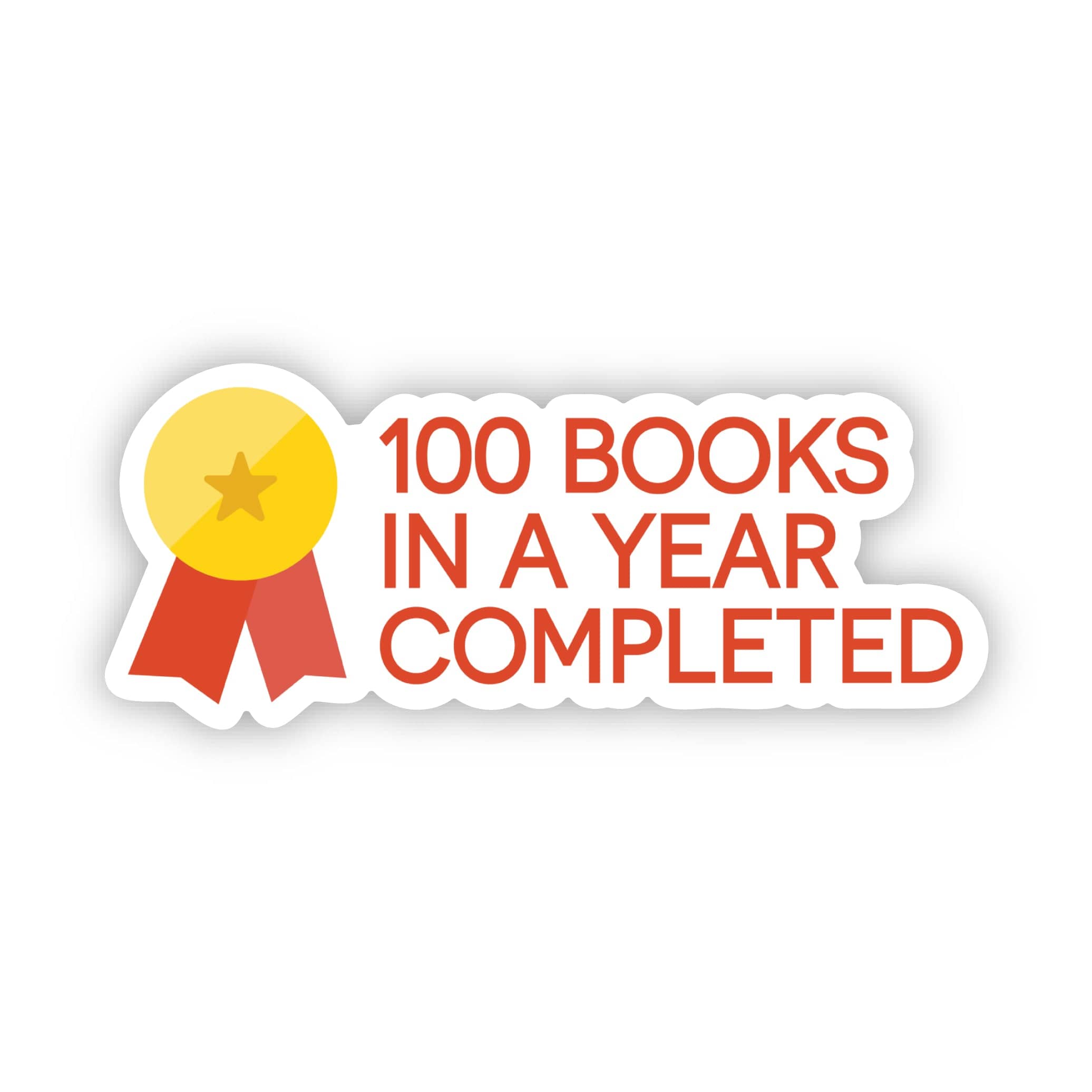  100 Books In A Year Achievement Sticker、mySite、ghnorth