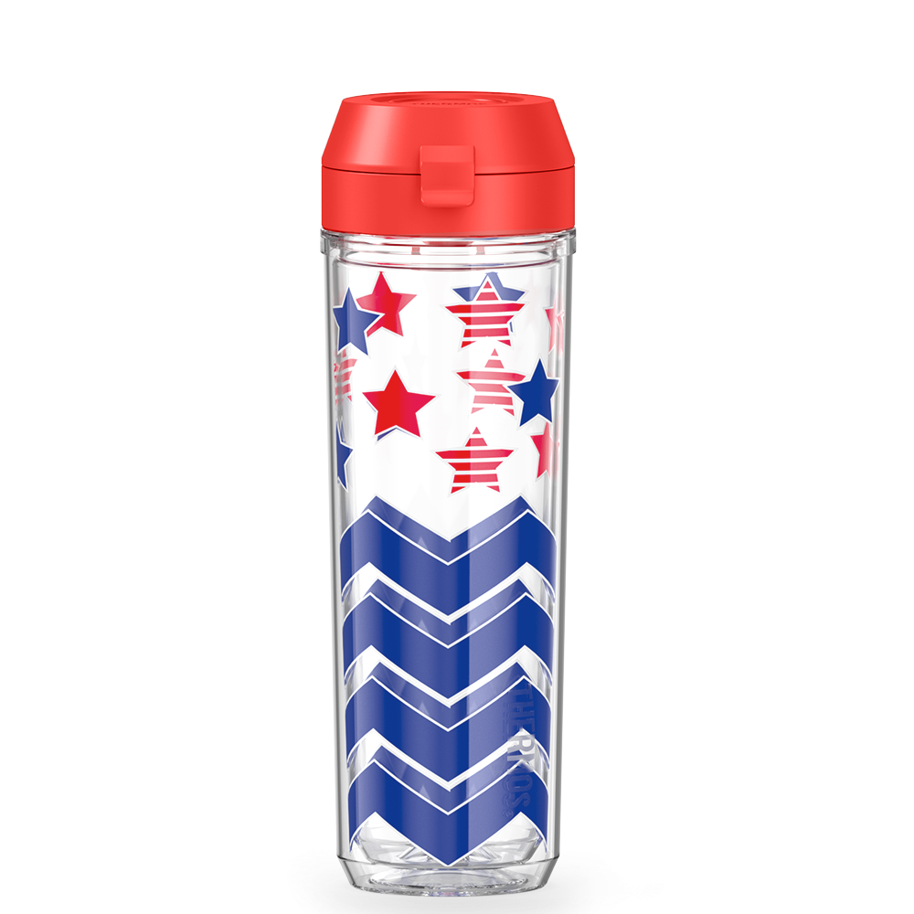 24oz DOUBLE WALL WATER BOTTLE STARS & STRIPES、mySite、noshort