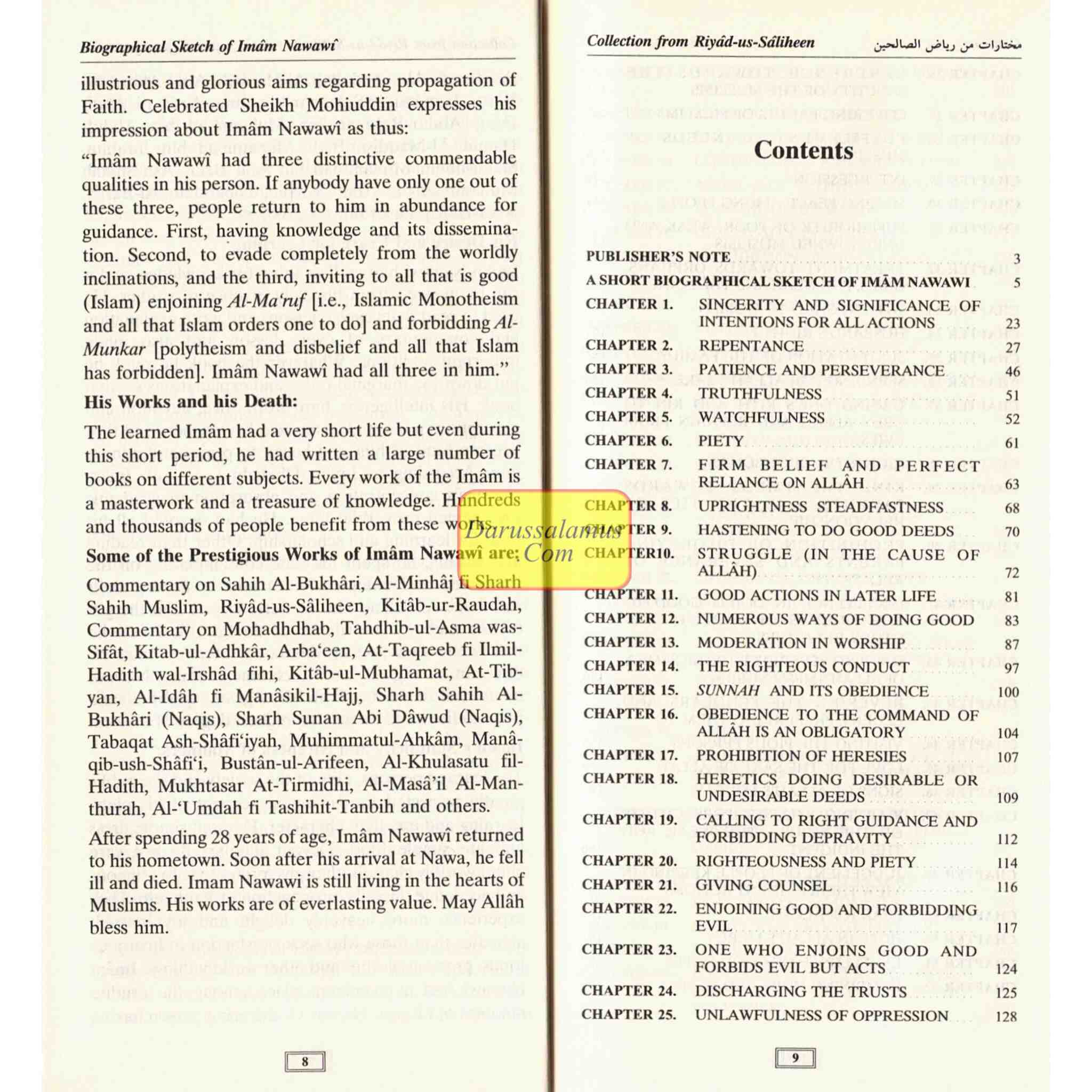 Collection From Riyad-us-Saliheen (Vinyl Bound) By Imam Nawawi、mySite、topwebapps