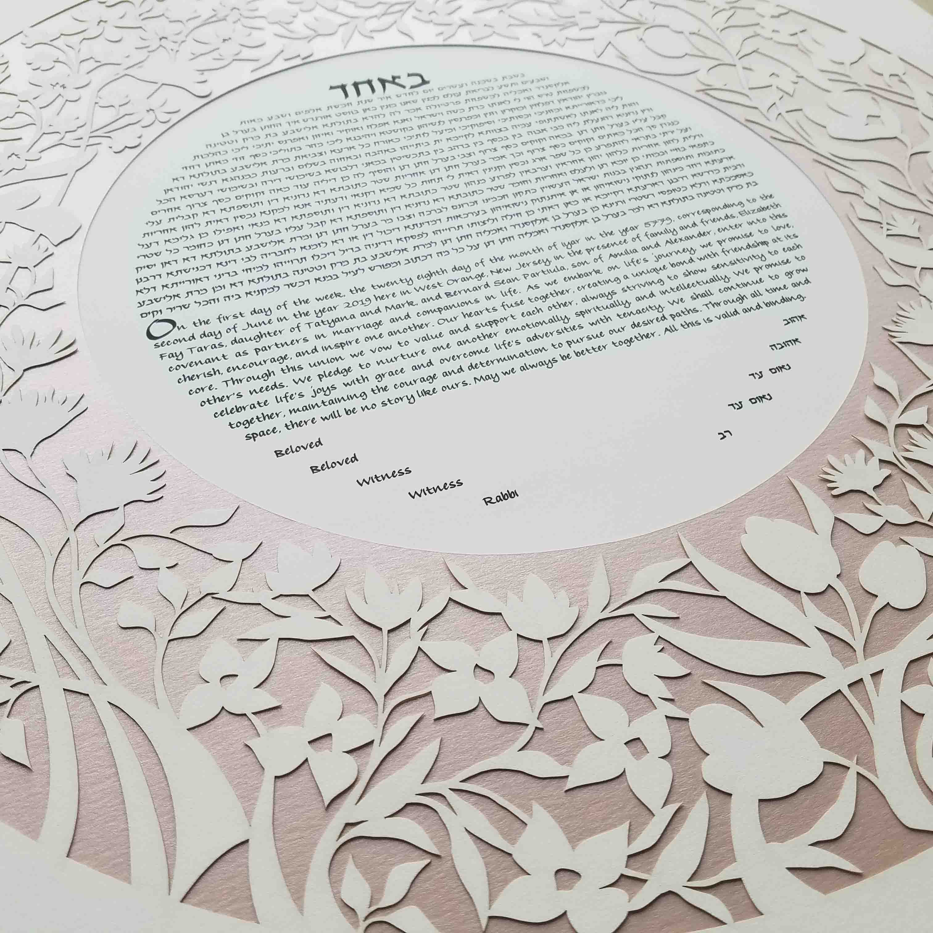 Garden Ketubah Circle by Melanie Dankowicz - (Choice of Colors)、mySite、topwebapps
