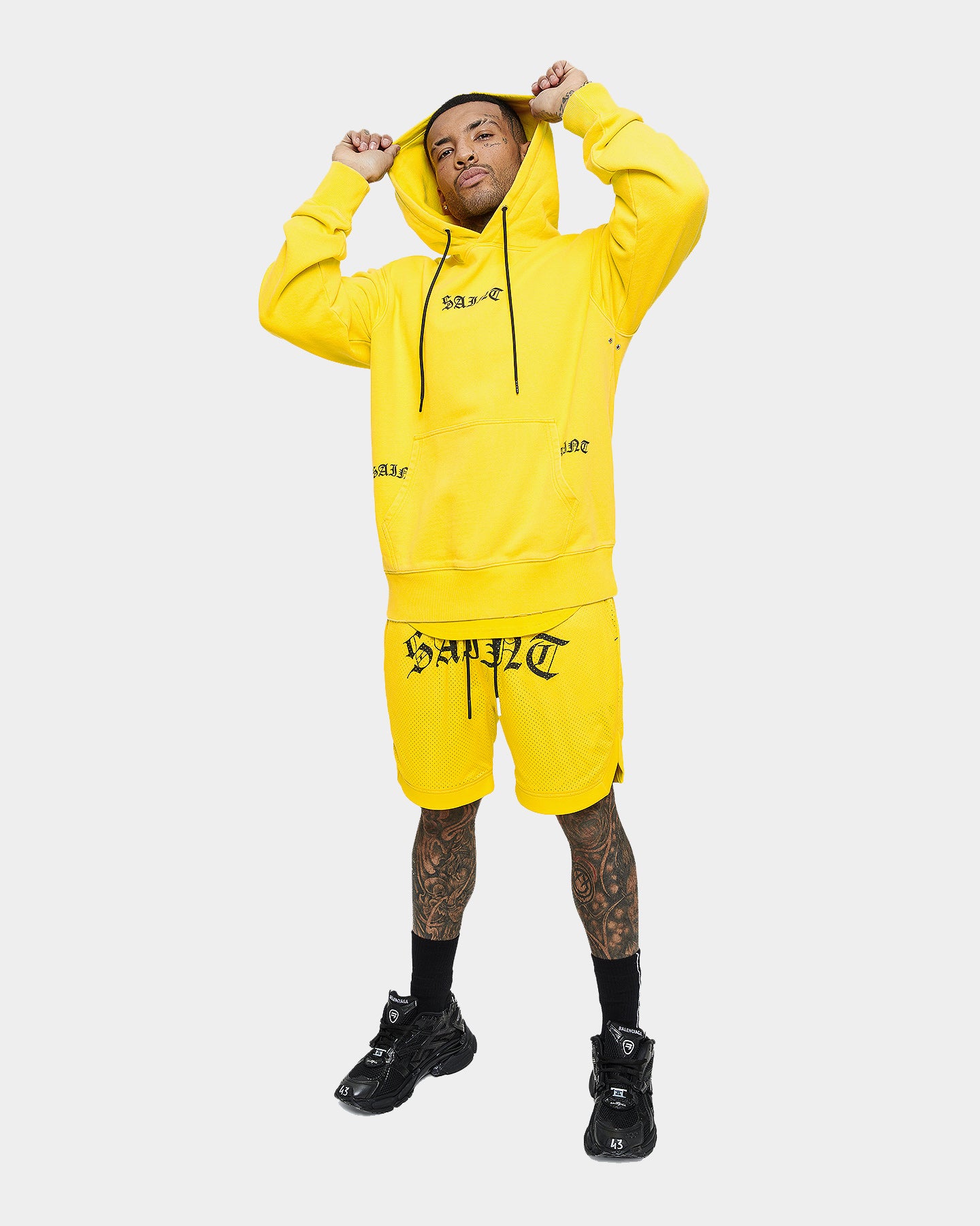 Saint Morta Day Of The Dead Hoodie Yellow/Black、mySite、zt4zffjzw