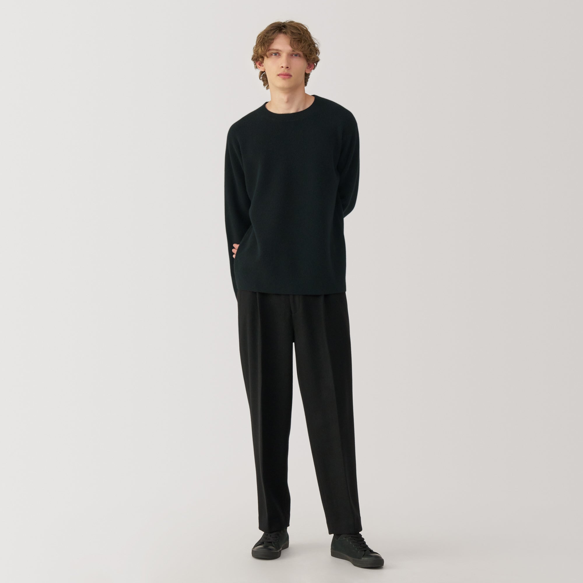  Labo Men's Natural Yak Crew Neck Sweater、mySite、sugarbowlscore