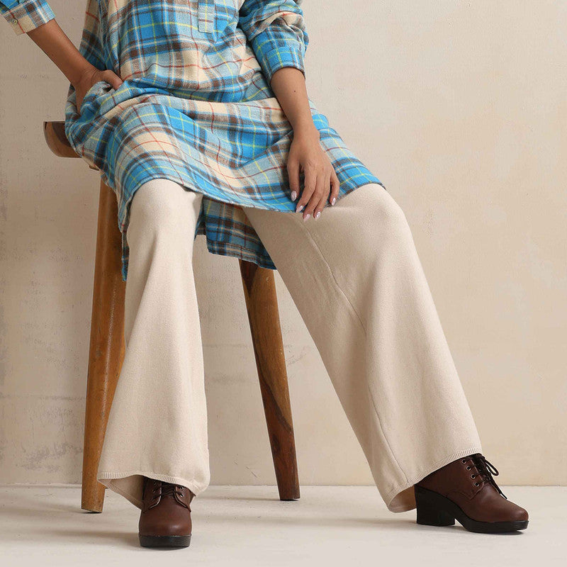 Cotton Short Kurta For Women | Checkered Print | Beige、mySite、camillekostekn