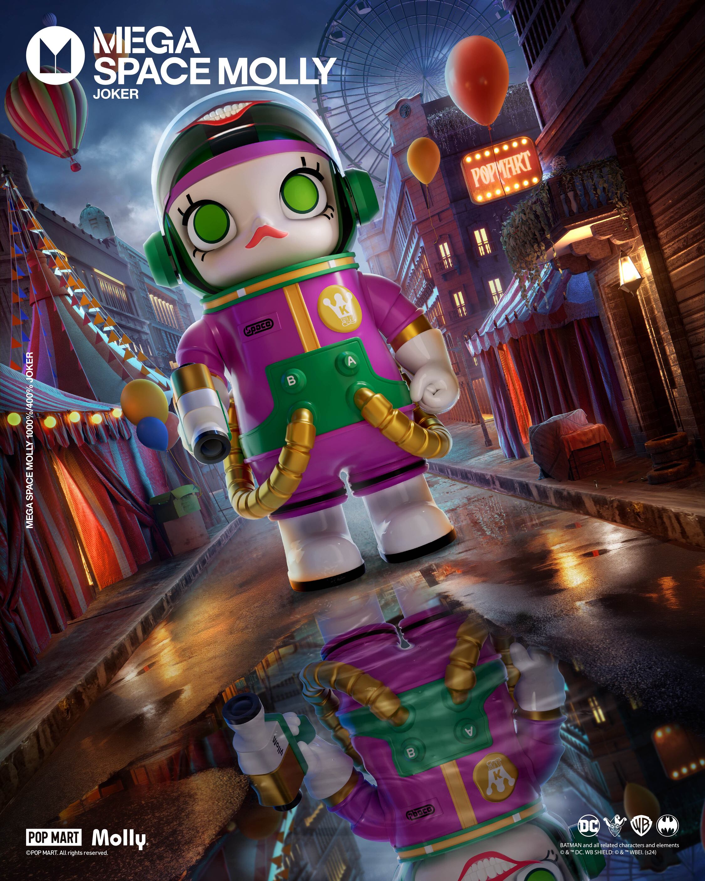  POP MART MEGA SPACE MOLLY 400% JOKER、mySite、greenlandpopulation