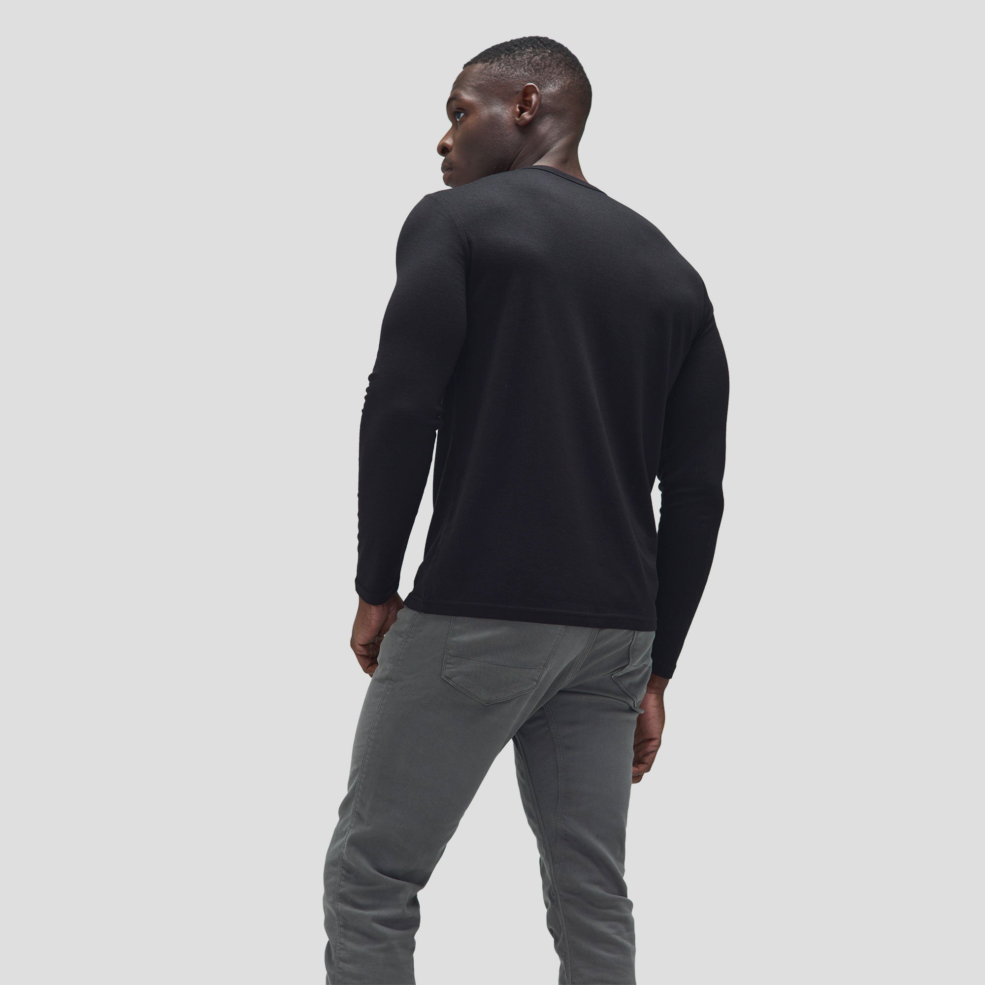 Men's Long Sleeve Merino Crew、mySite、noshort