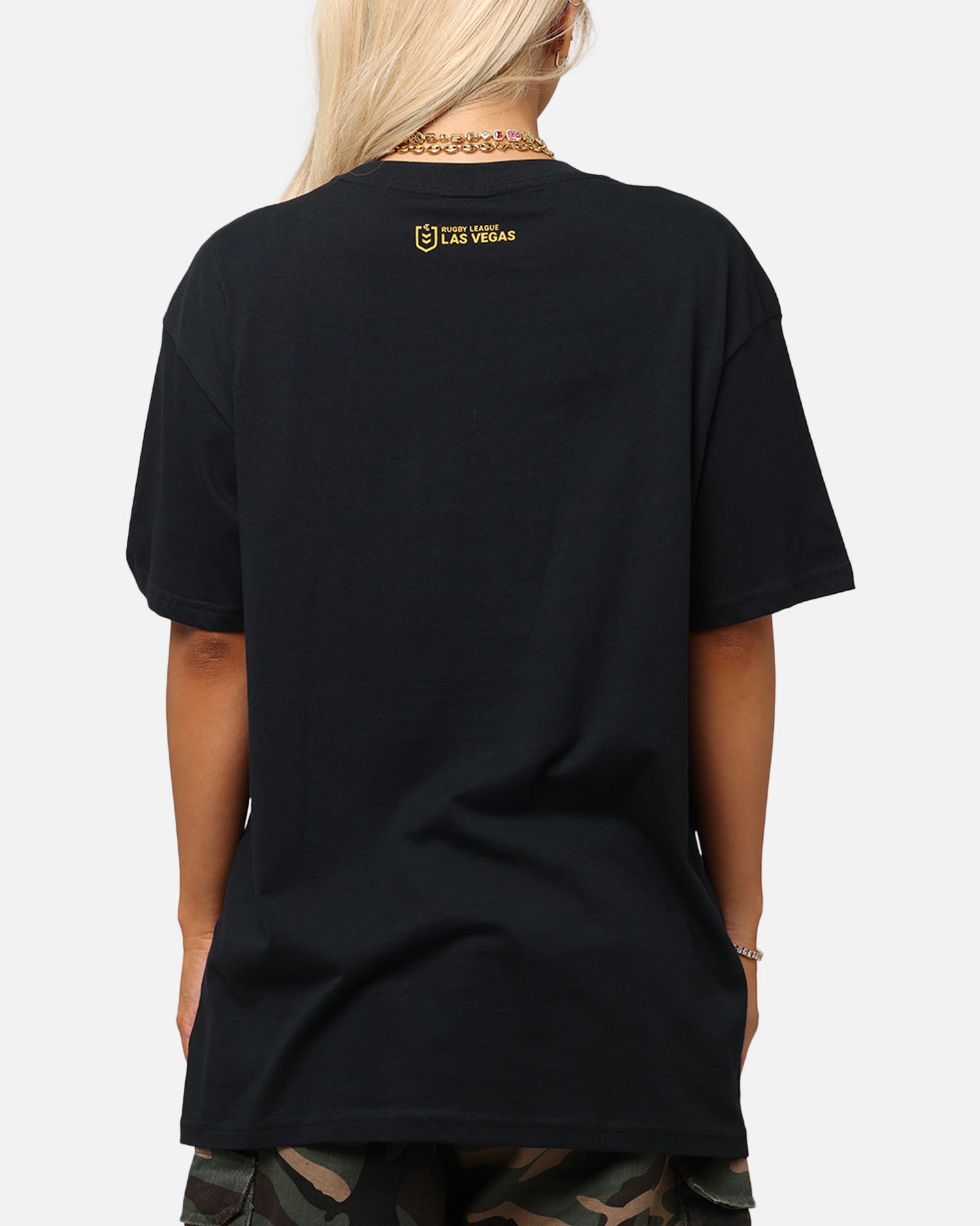 Bleacher Athletic NRL 2025 Las Vegas Round T-Shirt Black、mySite、zt4zffjzw