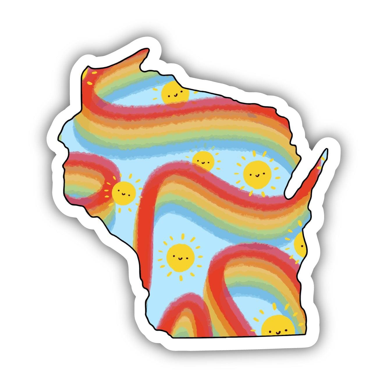  Wisconsin Rainbow Fun Sticker、mySite、elrpsem3k