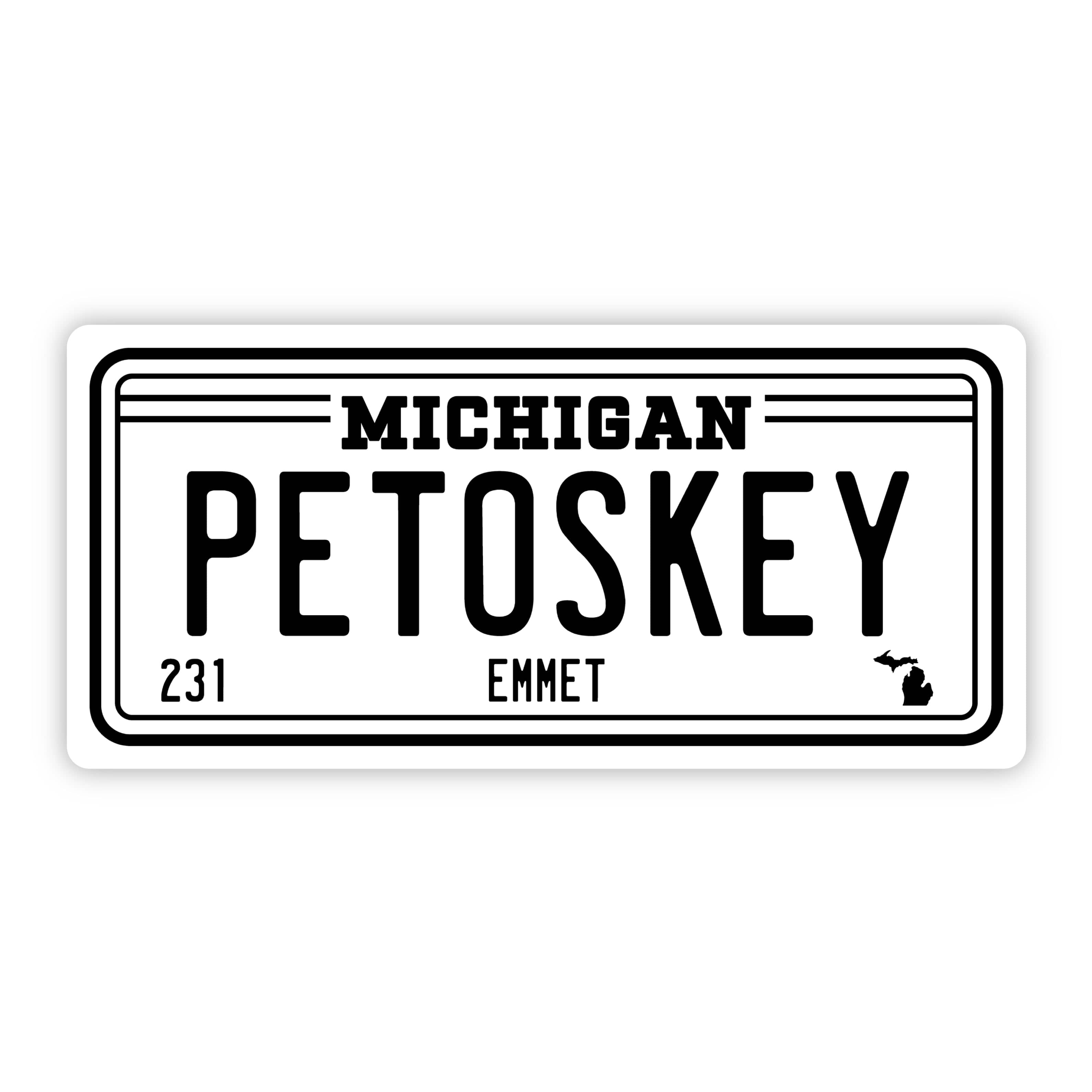  Petoskey Michigan 231 Bumper Sticker (5 inch)、mySite、elrpsem3k