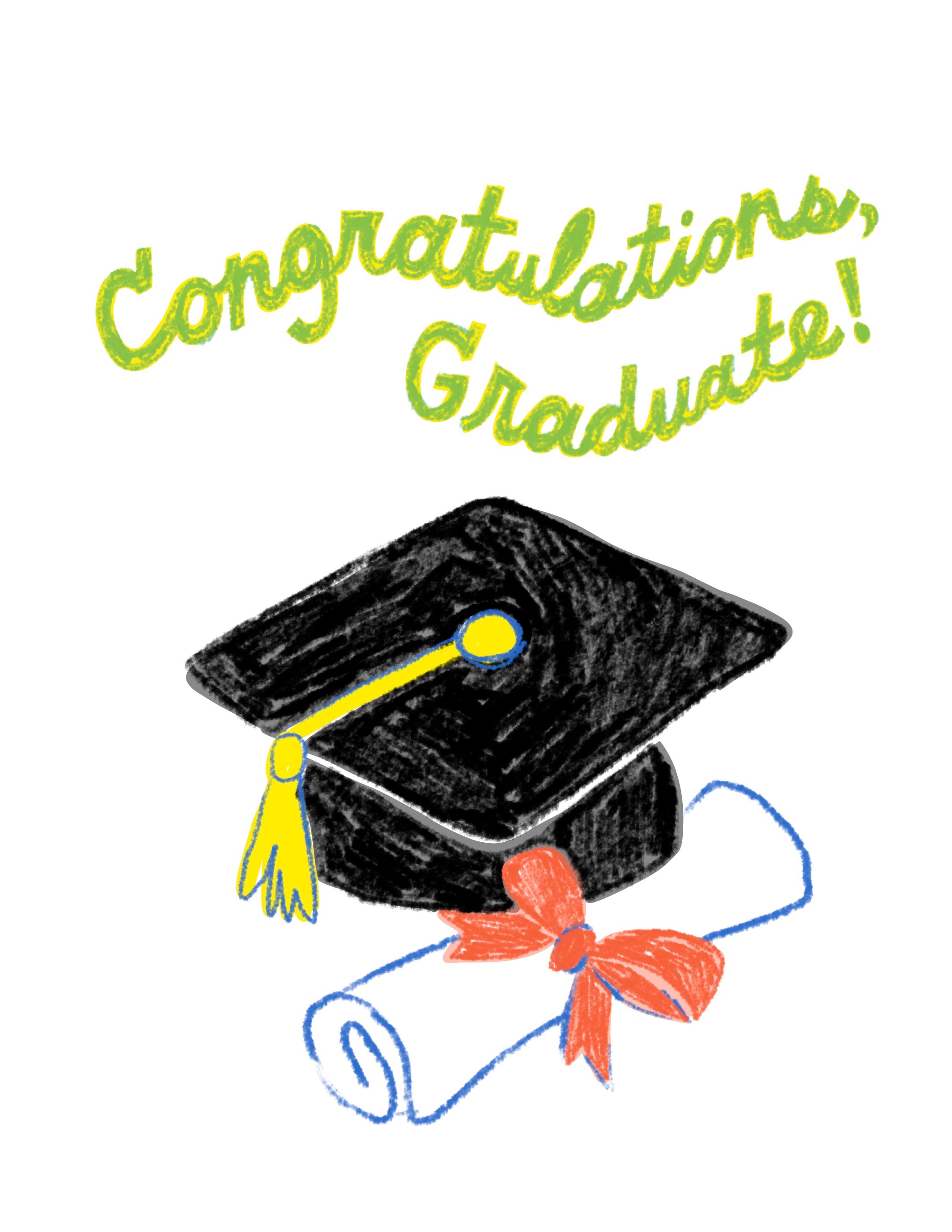 Yellow Owl Workshop - You Did It Grad Risograph Card、mySite、garagedoors4me