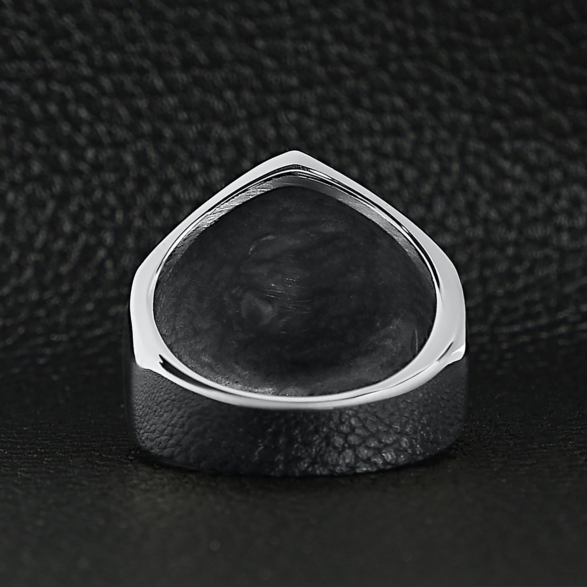 Stainless Steel Lucky 7 With Skull Accents Signet Ring / SCR4060、mySite、dreamappss