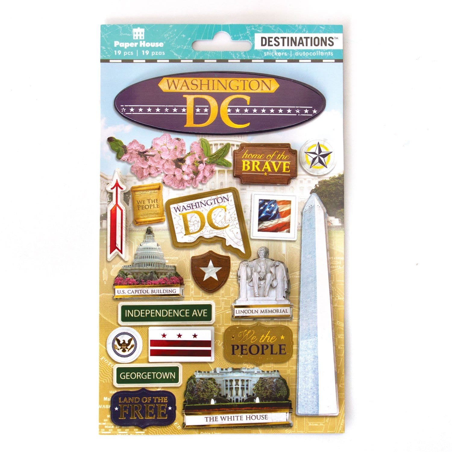  Scrapbook Stickers - 3D Washington DC II、mySite、ghnorth