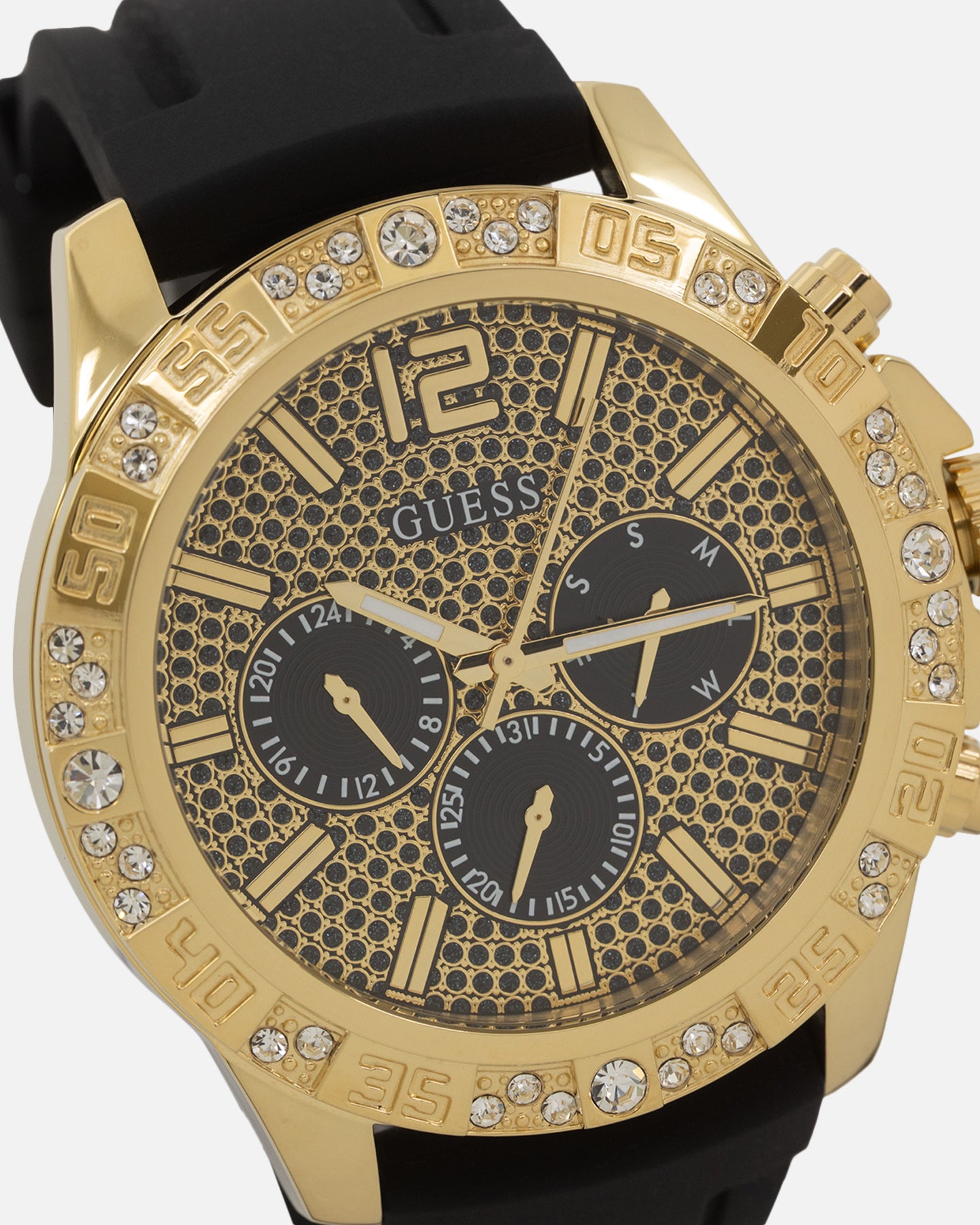 Guess Mainline Majestic Crystal Watch Gold/Green、mySite、zt4zffjzw