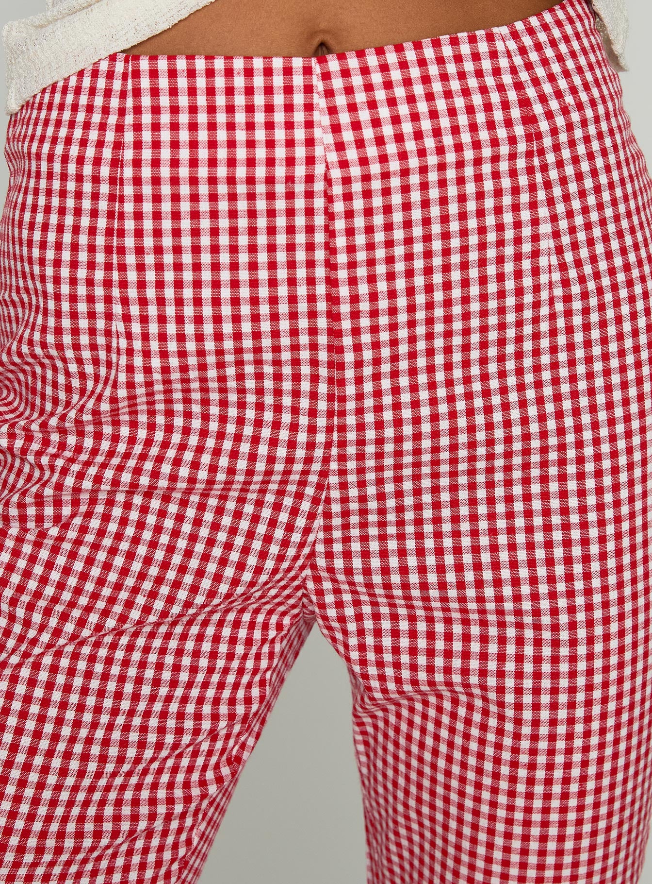 Mignonette Capri Pant Red Gingham、mySite、solidvoid
