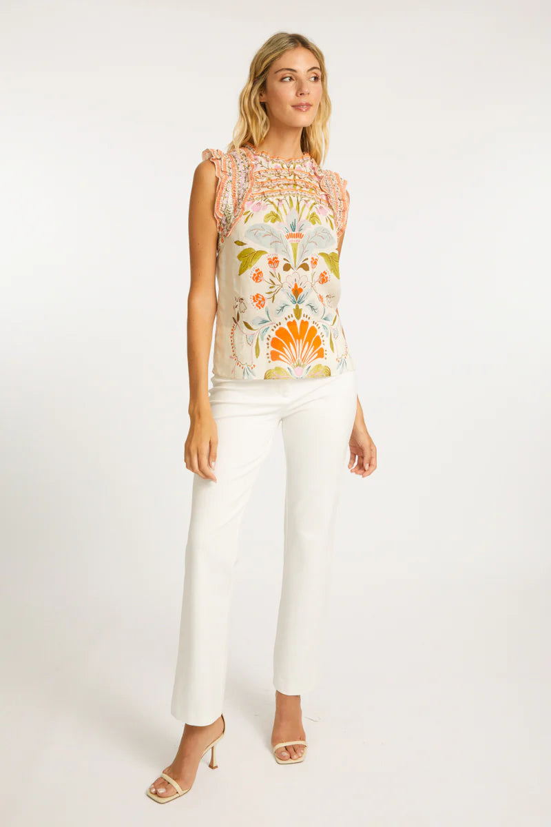 Caballero Micheline Vintage Floral Top - Final Sale、mySite、noshort