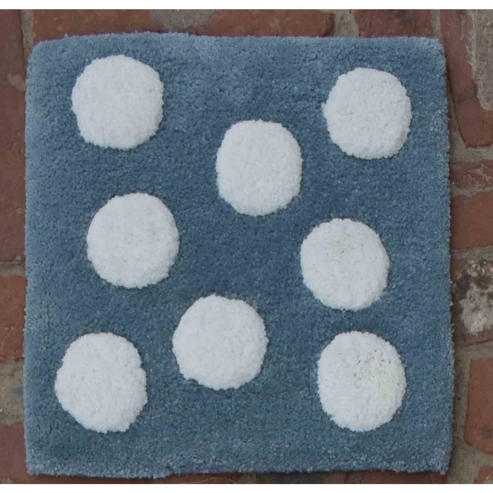 Cotton Blue White Polka Dot Rug、mySite、gigharbornorthrealestate