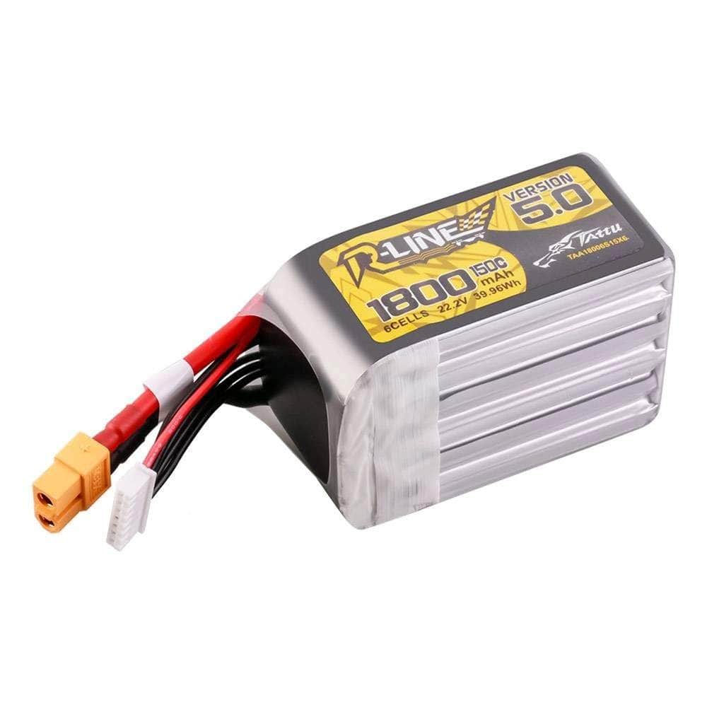  Tattu R-Line Version 5.0 1800mAh 6S 150C 22.2V LiPo Battery - XT60、mySite、merchandisen
