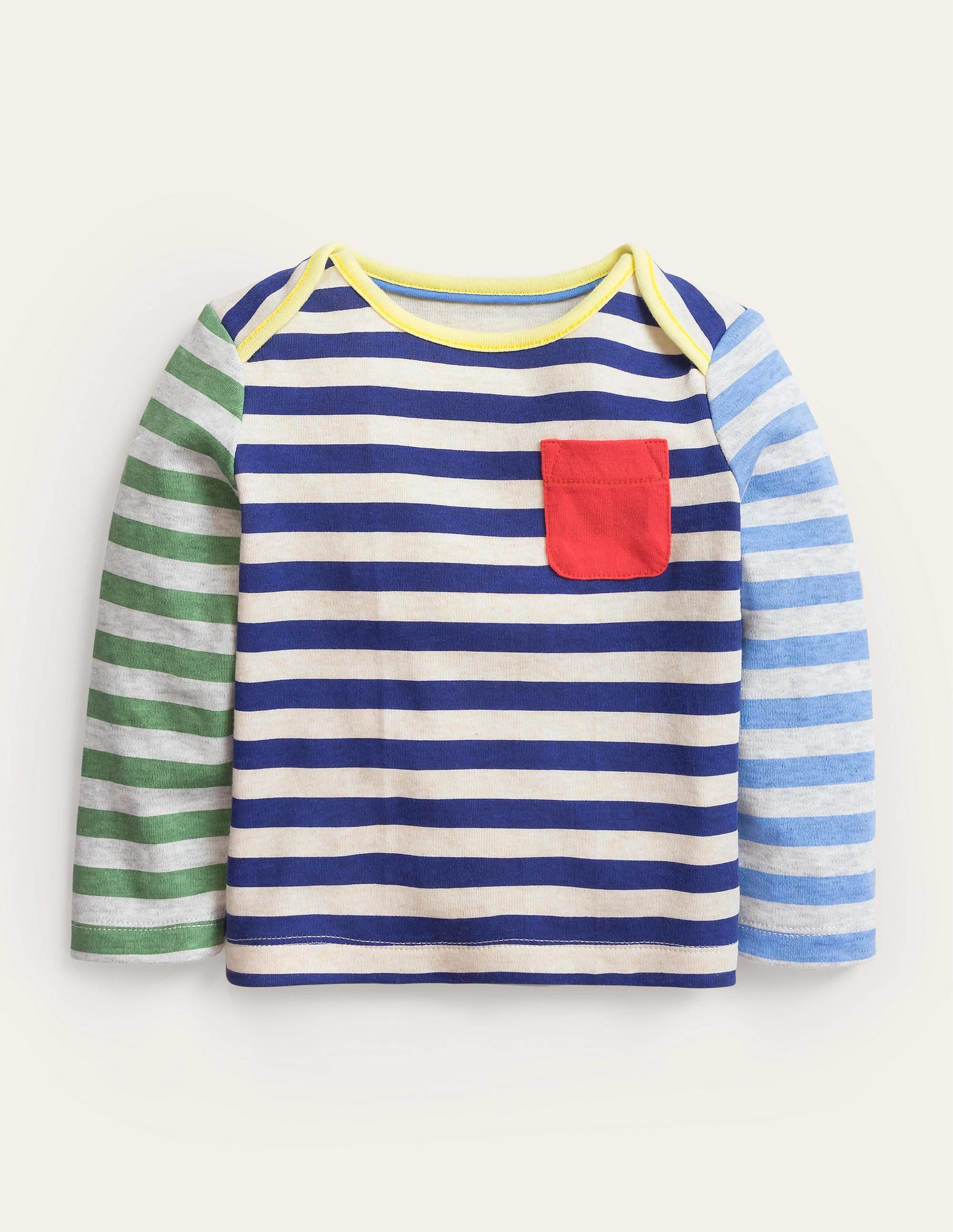  GOTS Stripe T-Shirt-Multi Hotchpotch、mySite、ashleygrahame