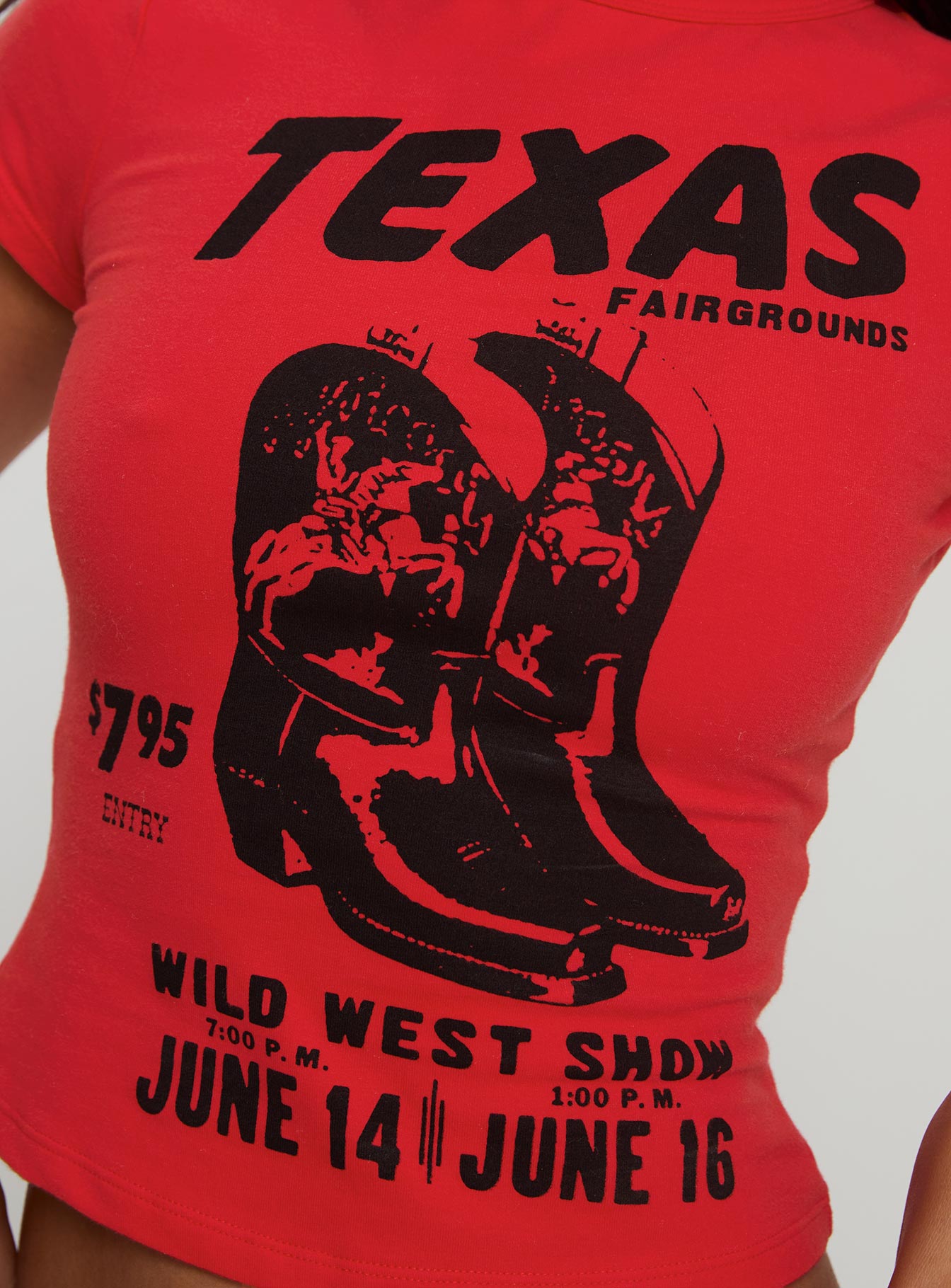 Texas Baby Tee Red、mySite、solidvoid