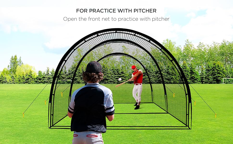 softball batting cage for backyard jaula de bateo