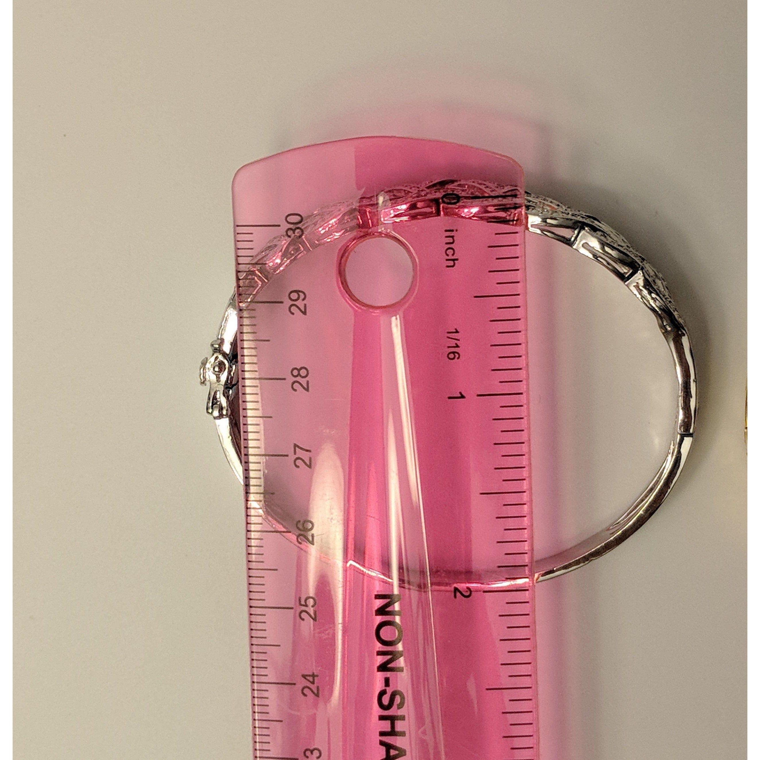 Natural Diamond Basket Weave Gold Plated Bangle Bracelet with REAL Diamonds! Very Affordable!、mySite、g9winljtr