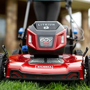close up of toro 60V MAX 22 in. (56 cm) Recycler Personal Pace Auto-Drive