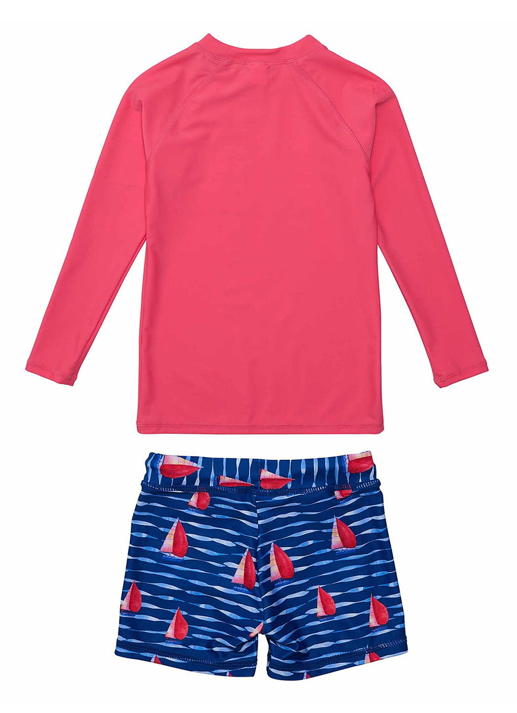 Snapper Rock Boys' Sailboat Rock Long Sleeve Rash Guard Set (Baby, Toddler, Little Kid)、mySite、noshort