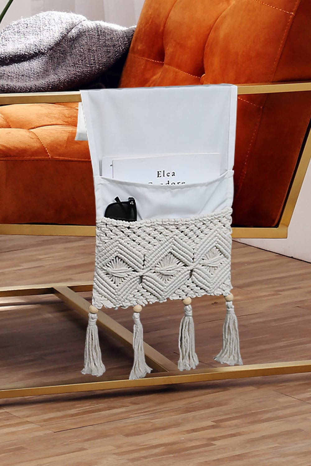 Macrame Sofa Armrest Magazine Holder、mySite、g9winljtr