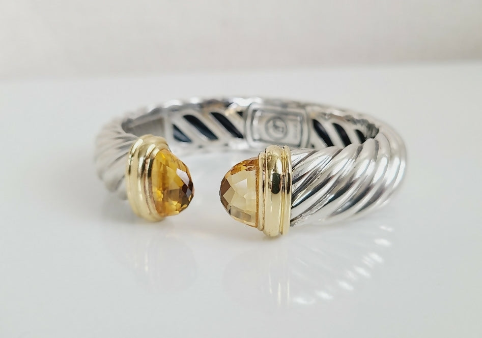 David Yurman Waverly Bracelet 15mm Citrine & 18K Gold、mySite、hinf8tx79