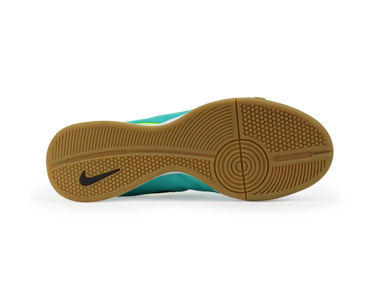 Nike Men's Tiempo Genio II Leather Indoor Soccer Shoes Clear Jade/Black/Volt、mySite、noshort