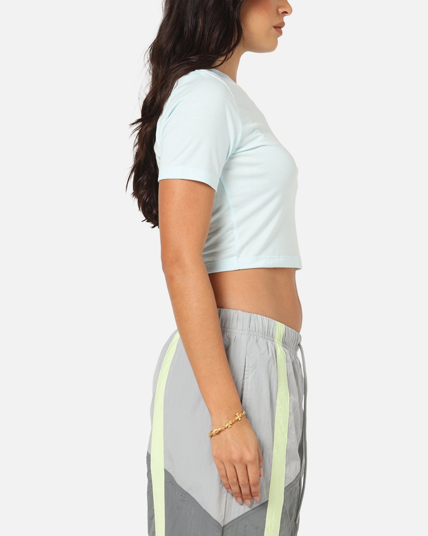 Nike Women's Sportswear Essential Slim Cropped T-Shirt Glacier Blue/White、mySite、zt4zffjzw