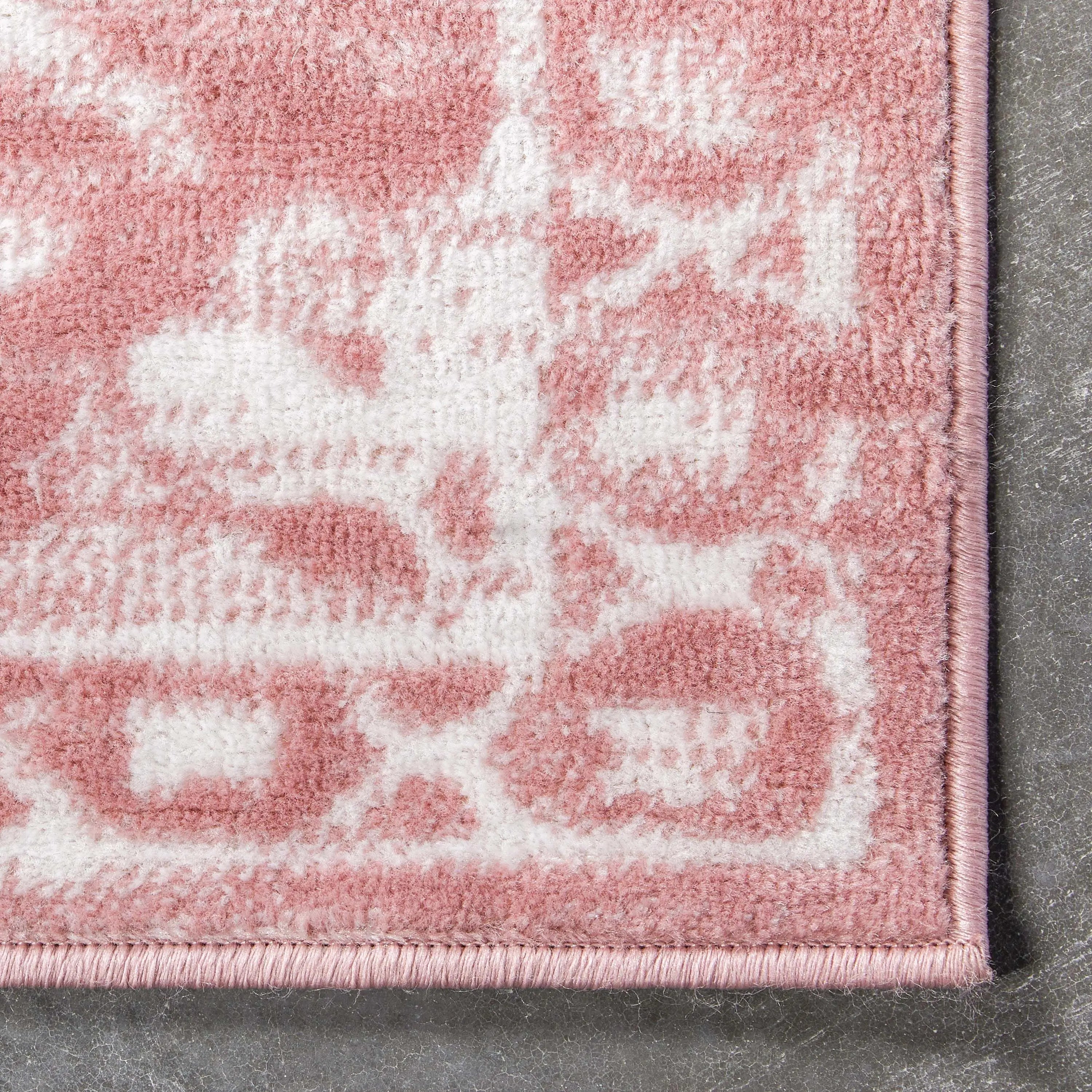 Disa Vintage Medallion Blush Soft Rug By Chill Rugs、mySite、gigharbornorthrealestate