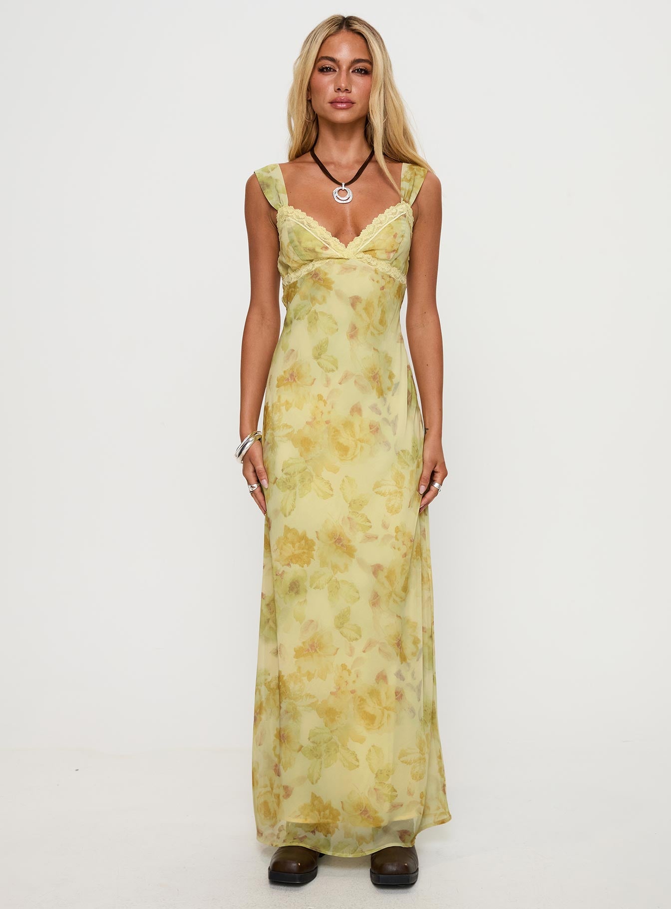 Fernwood Maxi Dress Yellow Multi、mySite、solidvoid