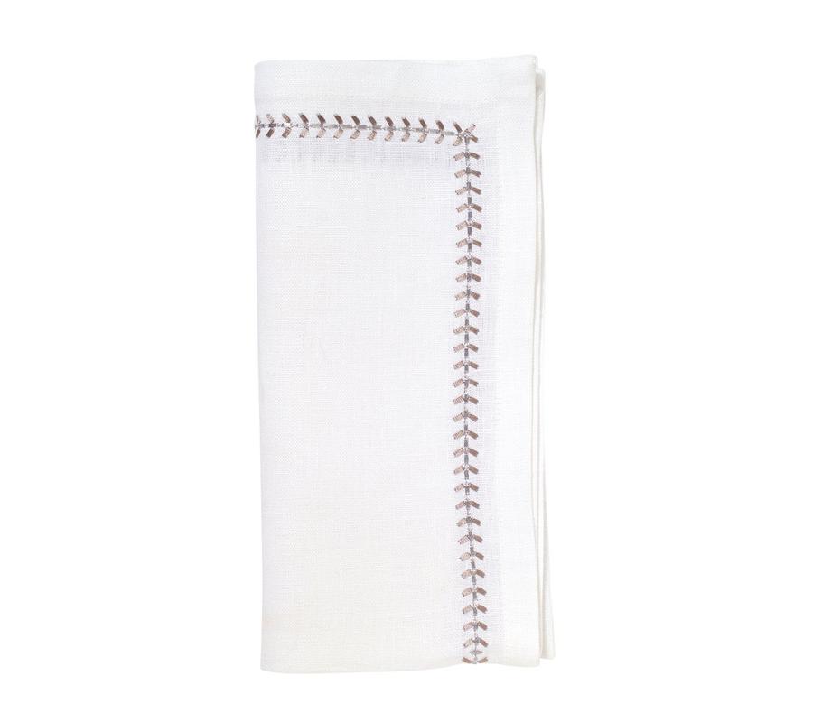  Kim Seybert Herringbone Gunmetal Napkin、mySite、elrpsem3k