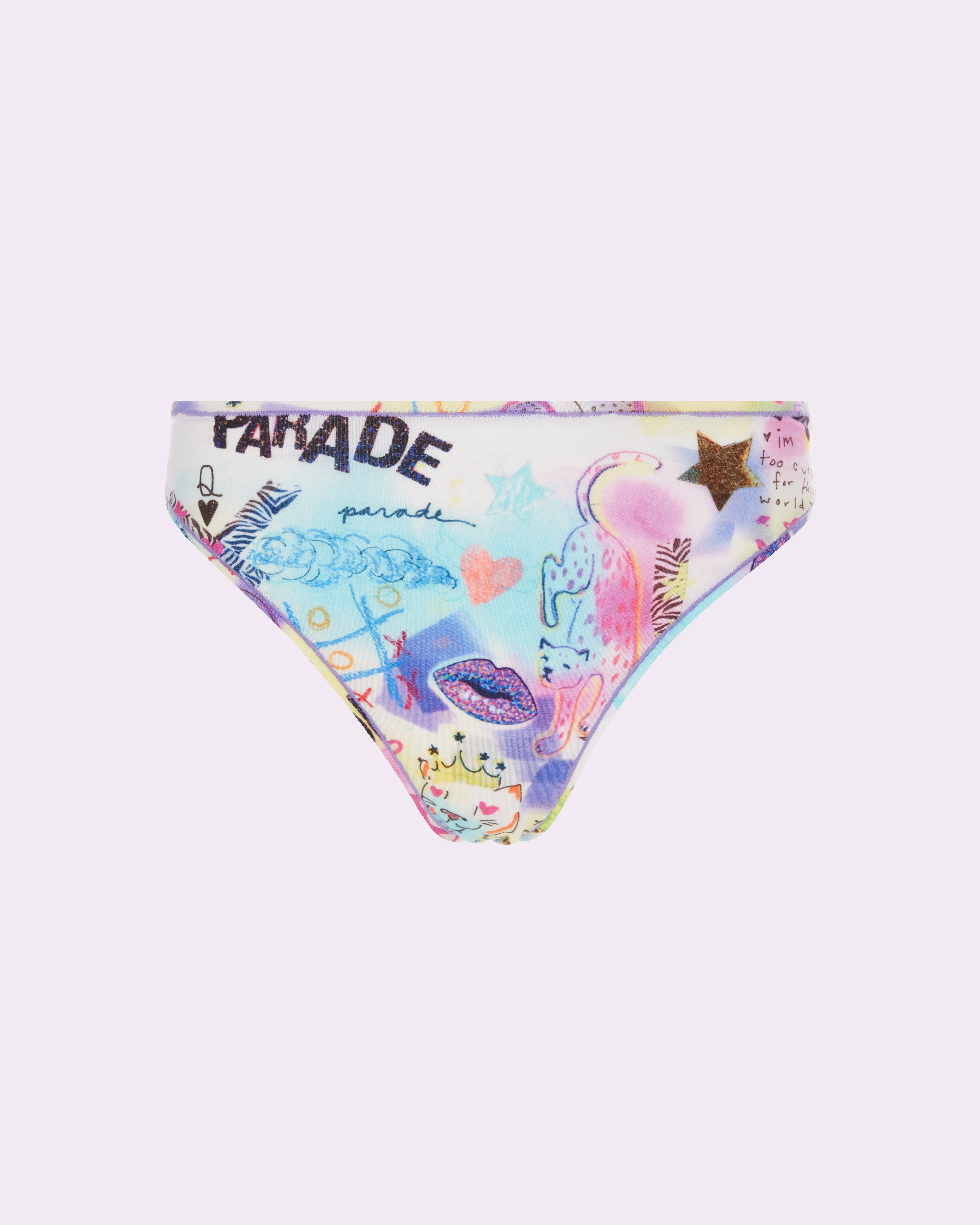 Ultra-Flattering High Rise Thong | New:Cotton (Scribble Notebook)、mySite、bengalsvssteelers