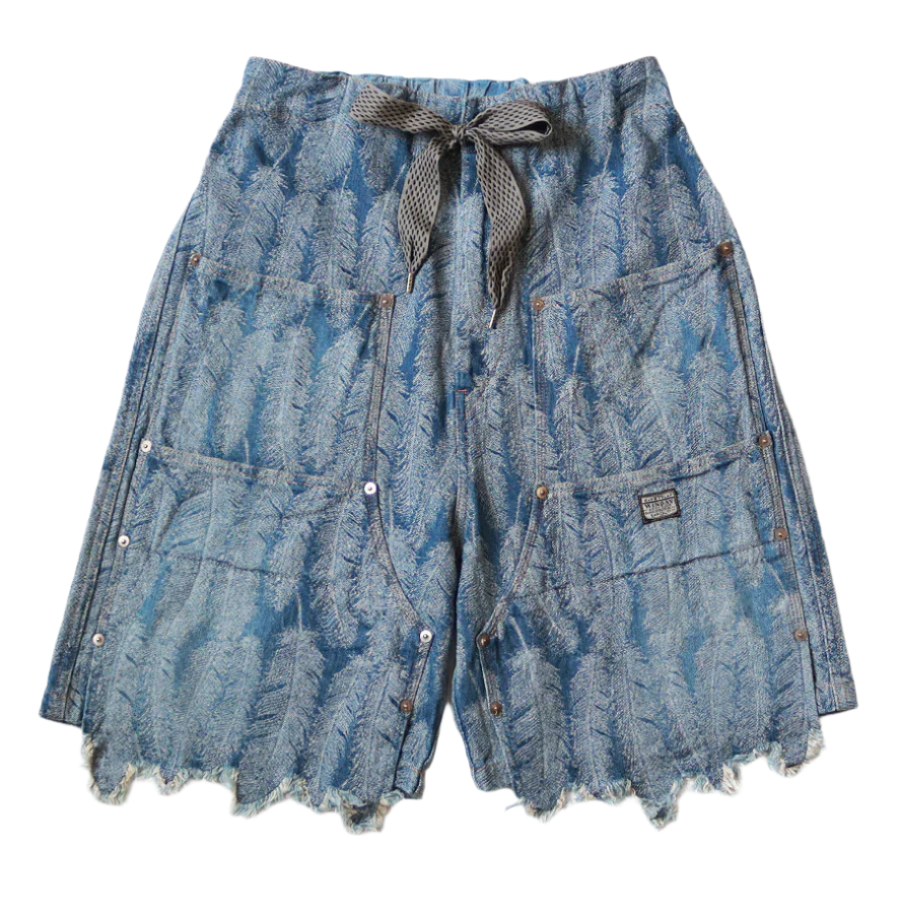 12OZ MAGPIE DENIM W-KNEE EASY SHORTS、mySite、zt4zffjzw