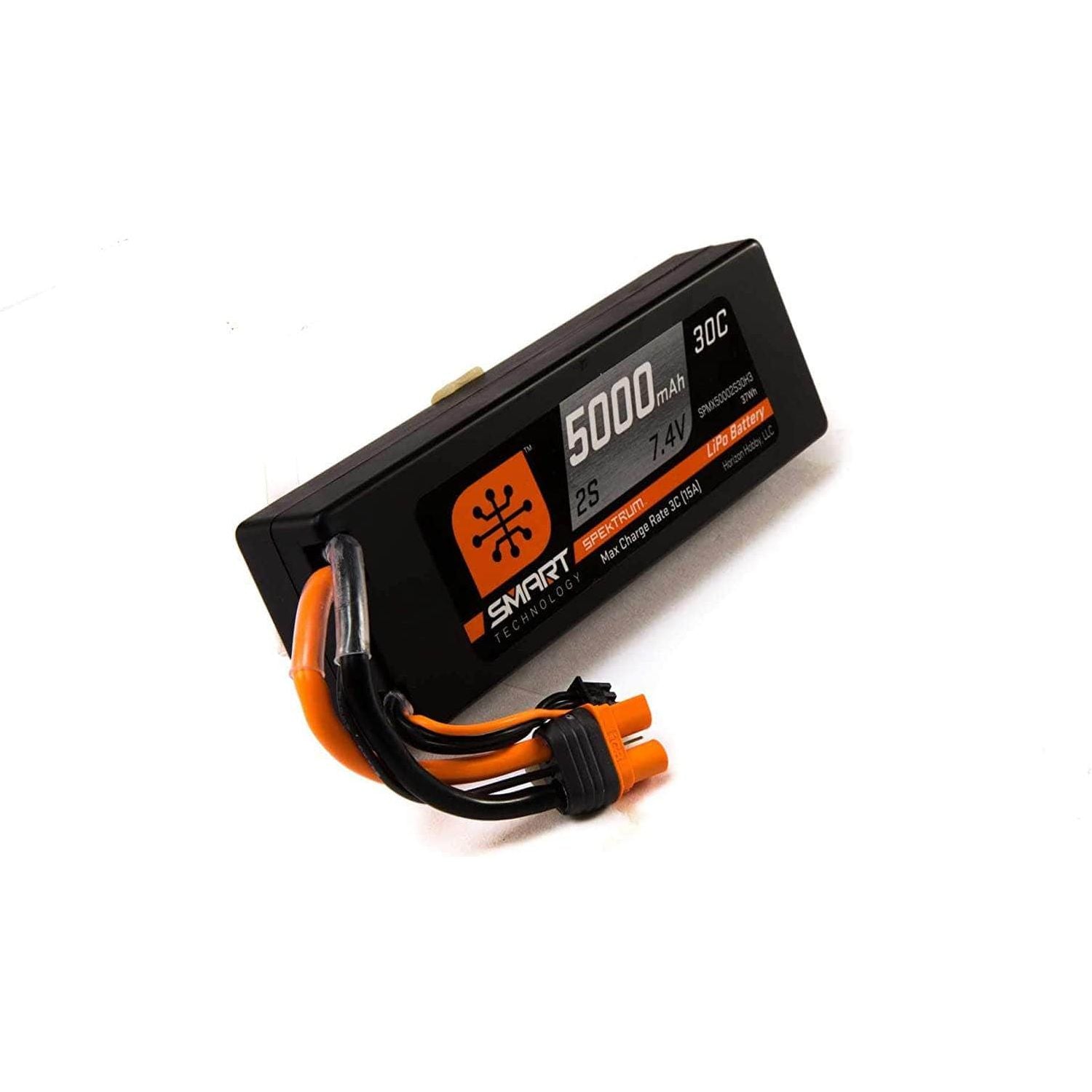  SPMX50002S30H3, Spektrum RC 2S Smart LiPo Hard Case Battery Pack w/IC3 Connector (7.4V/5000mAh)、mySite、merchandisen