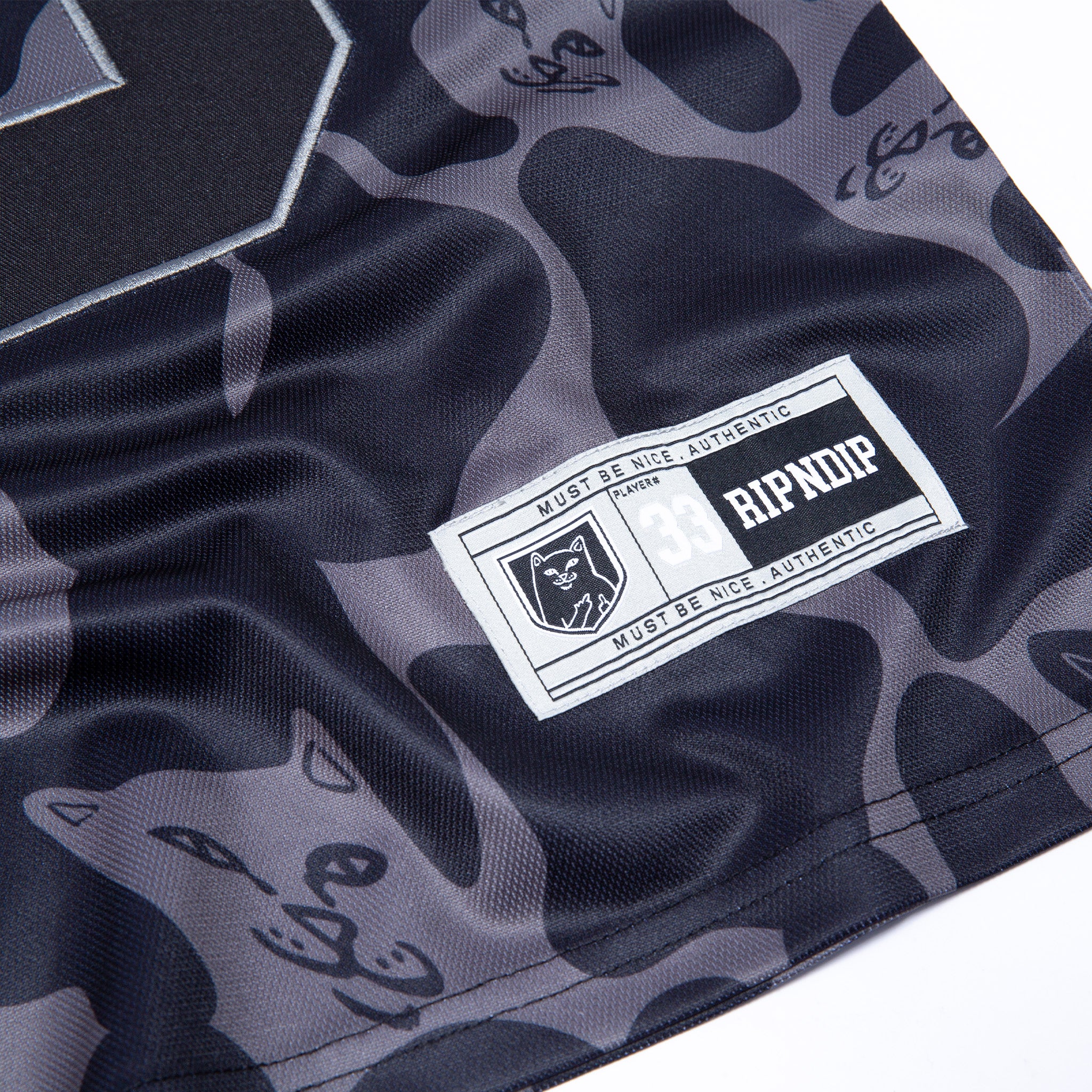  Peeking Nermal Football Jersey (Black Camo)、mySite、merchandisen