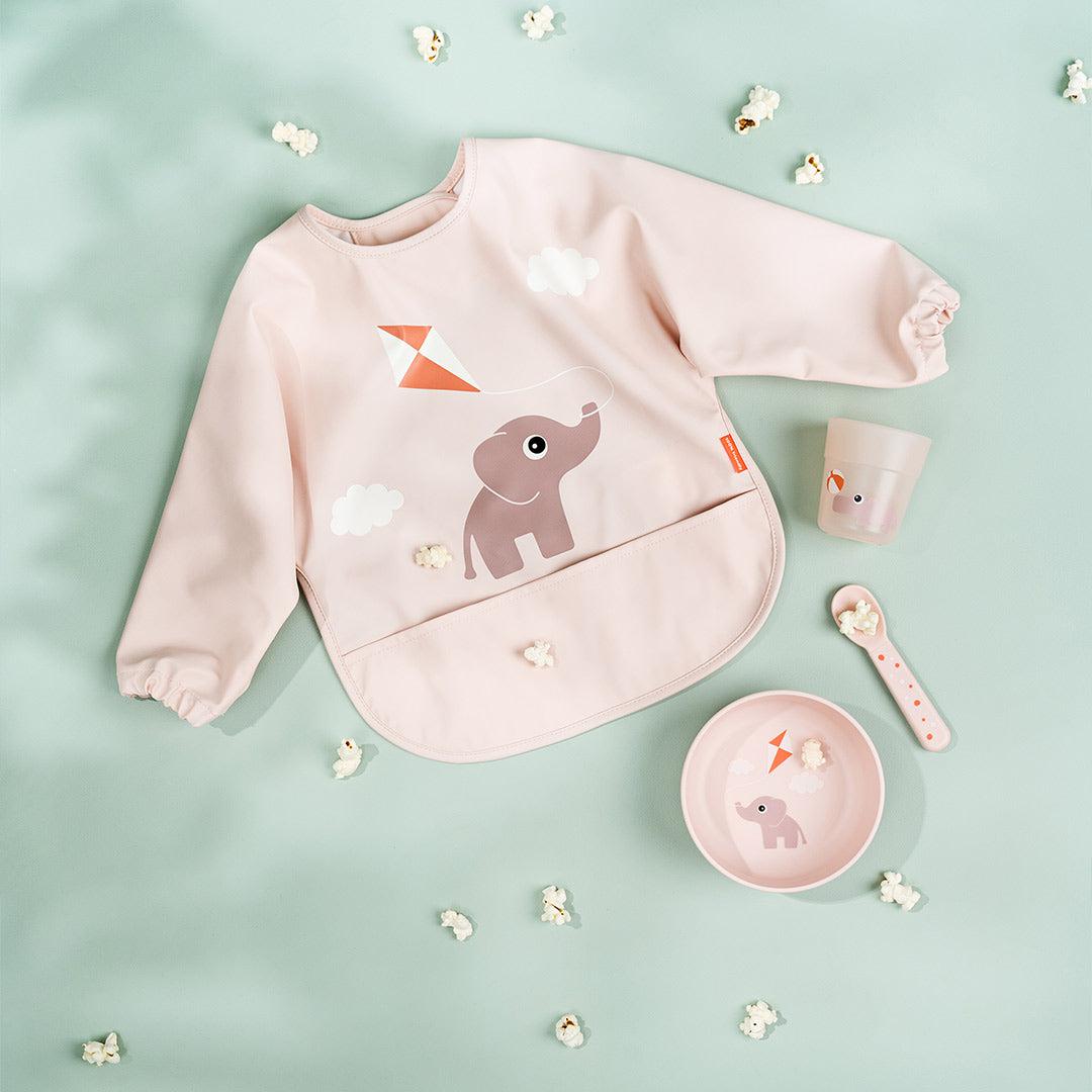  Done by Deer Sleeved Pocket Bib - Powder、mySite、merchandisen