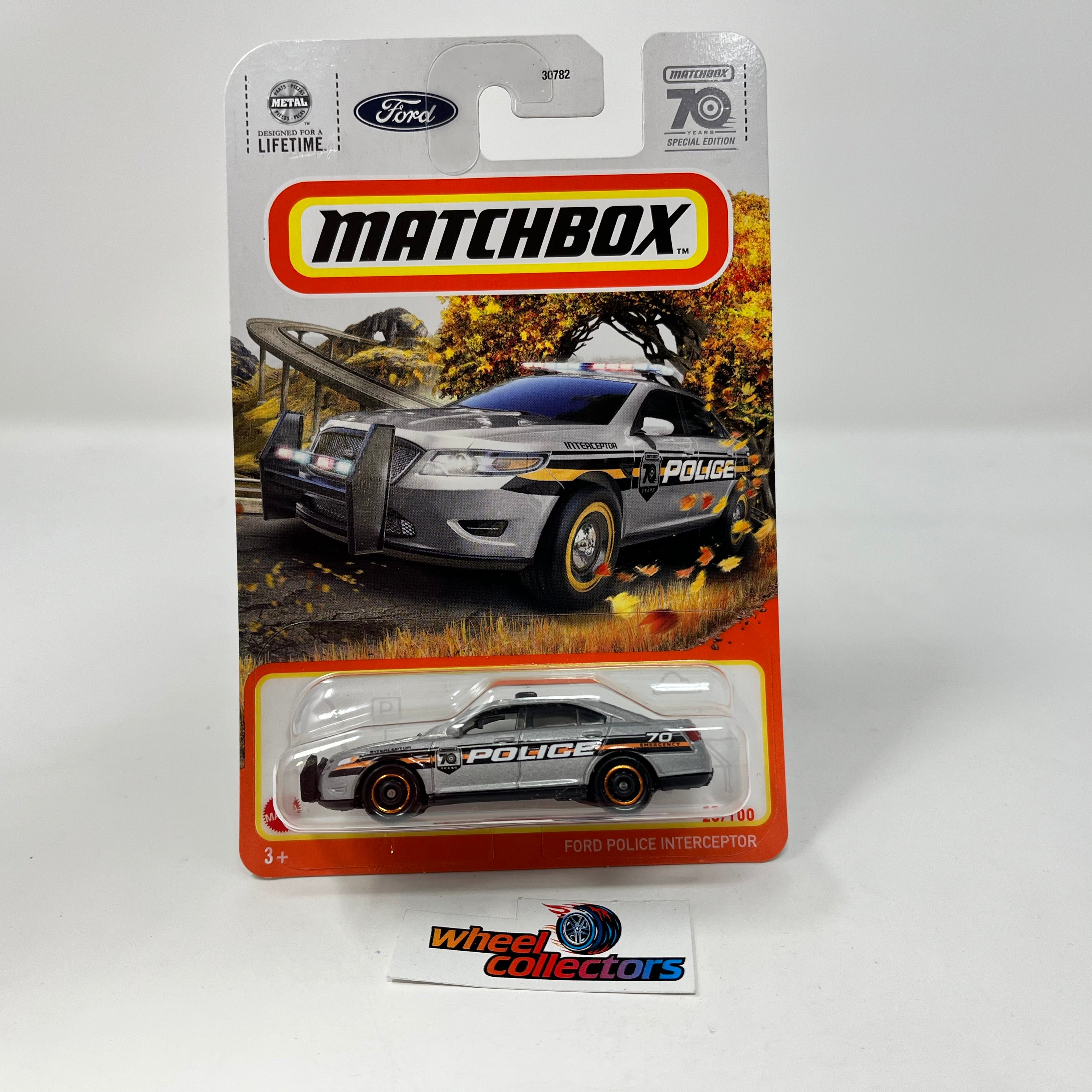 Ford Police Interceptor #23 * Silver * 2023 Matchbox 70th Year Case M Release、mySite、hgirdovlk