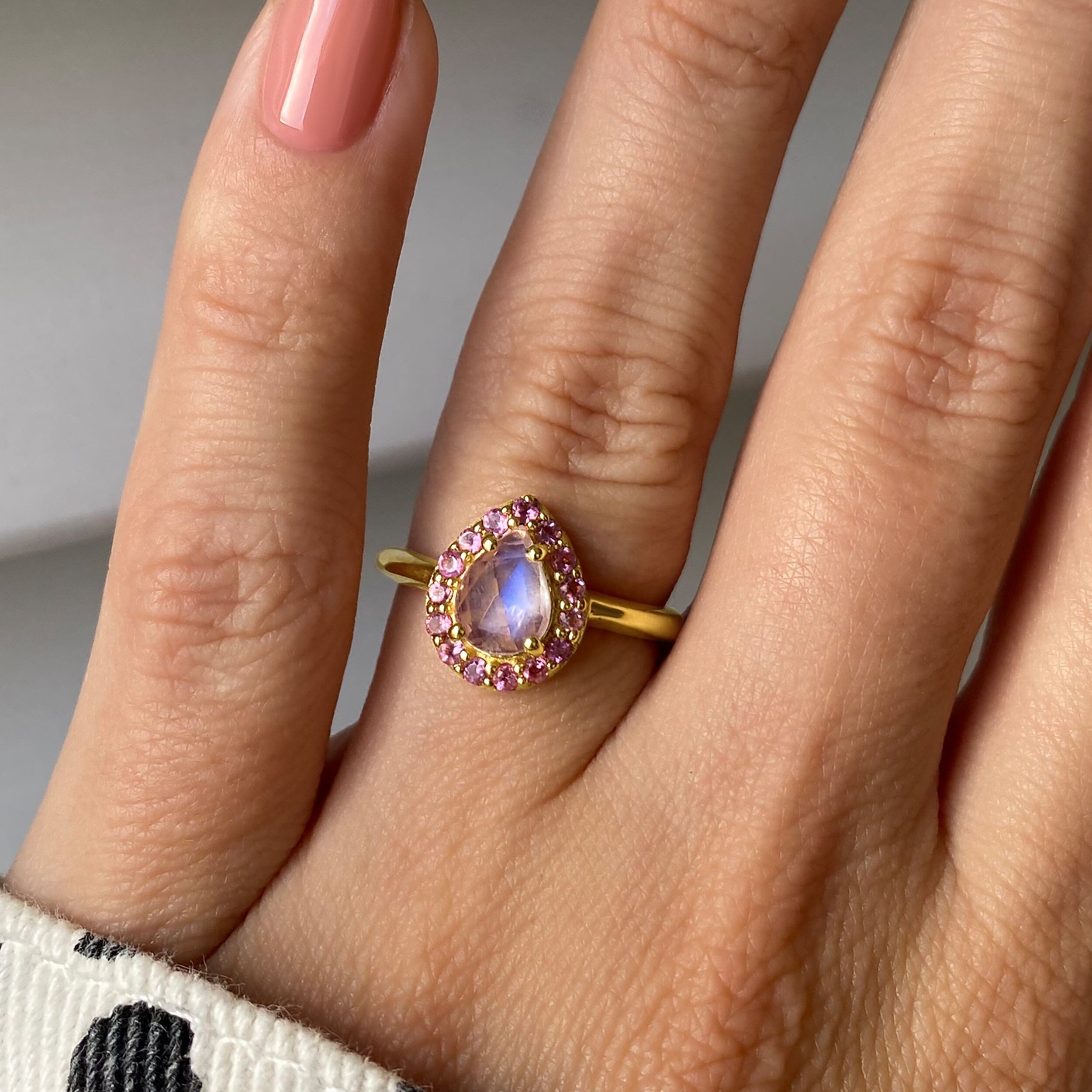 Moonstone Tourmaline Ring - Félice、mySite、hinf8tx79