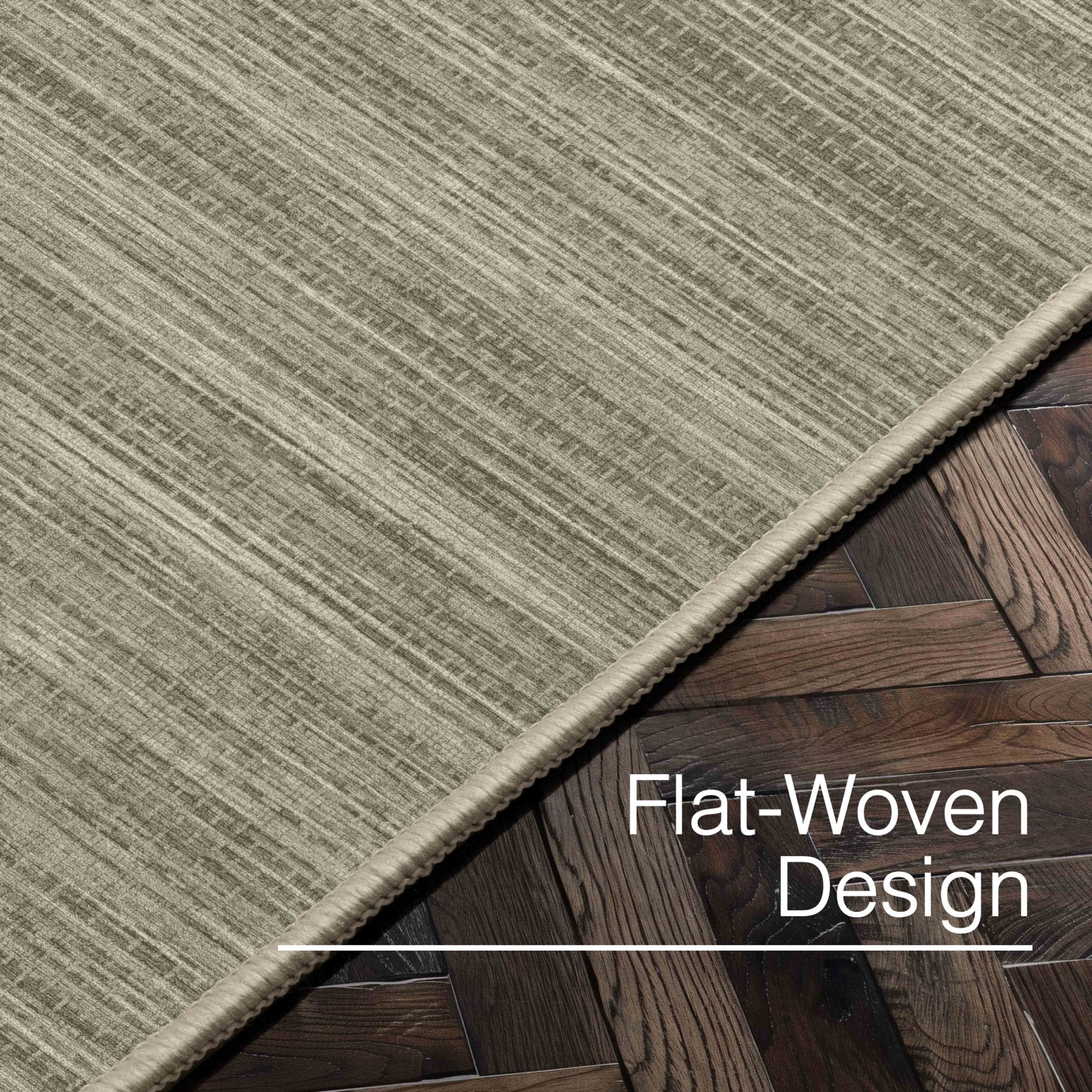 Edwin Custom Rug - Monochrome Striation , Flat Pile, Easy Clean, Customizable for Your Space、mySite、gigharbornorthrealestate