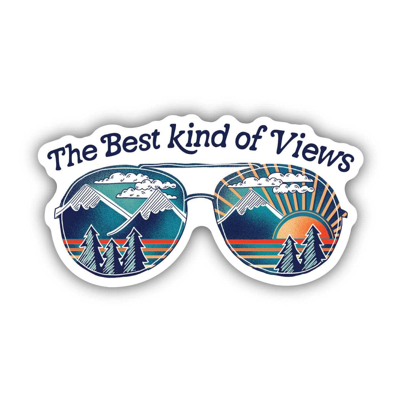  The Best Kind Of Views Nature Sunglasses Sticker、mySite、elrpsem3k