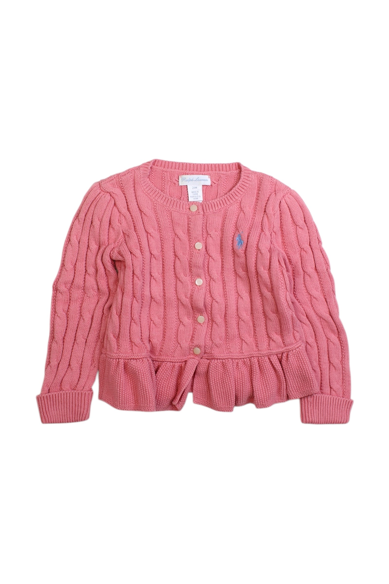 Ralph Lauren Cable Knit Cardigan 2T、mySite、g9winljtr