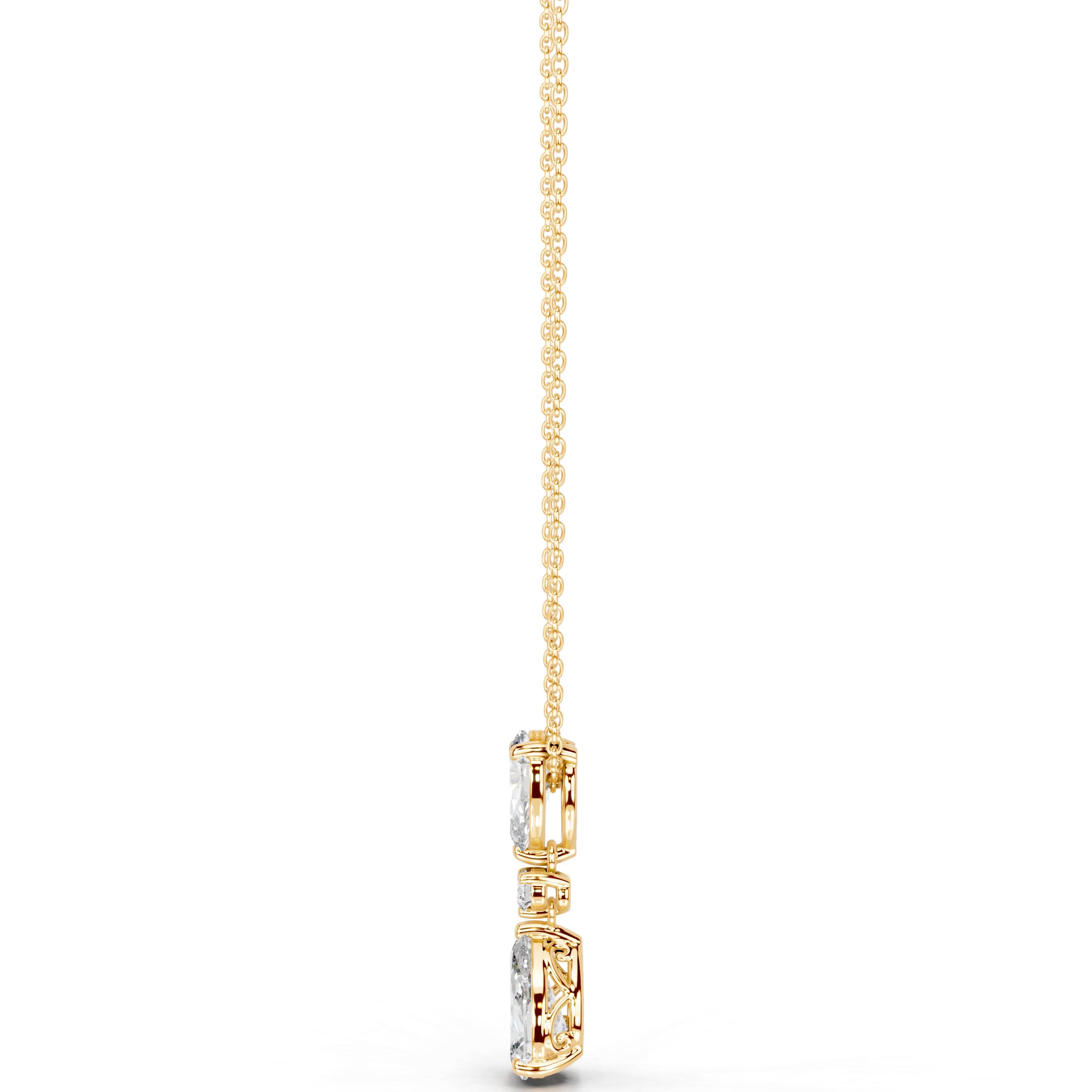 Desiree Diamond Pendant - 18K Yellow Gold、mySite、hinf8tx79